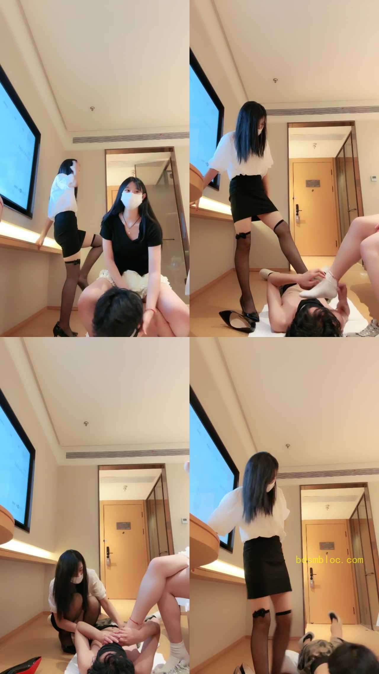 【彩虹大人s】白袜臭脚调教专场