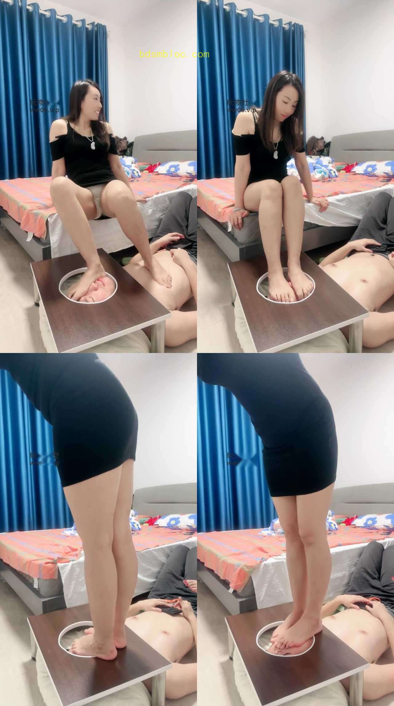 【紫苏】玉足毁容式踩狗脸