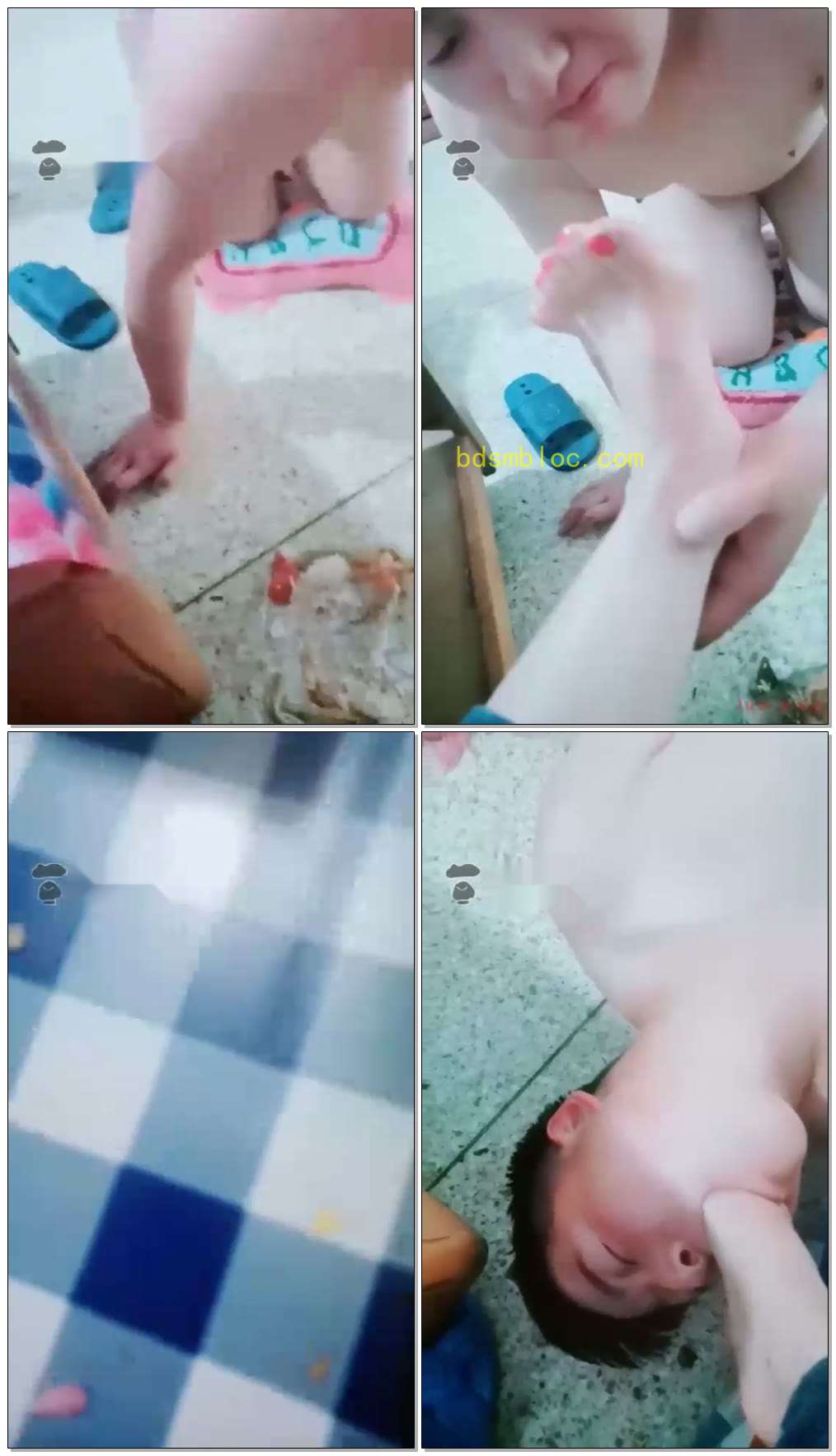 【足韵女王】脚喂食我吃的剩饭剩菜