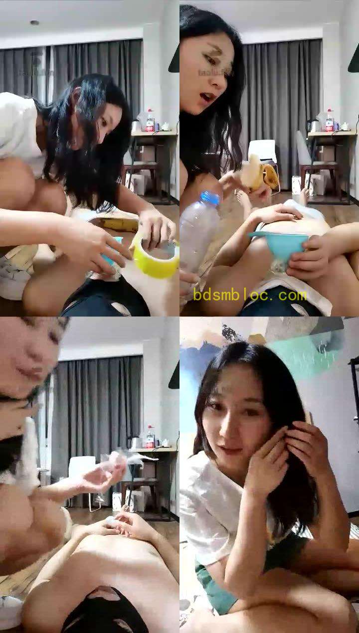【琛儿女主】香蕉+圣水搅拌强制塞嘴