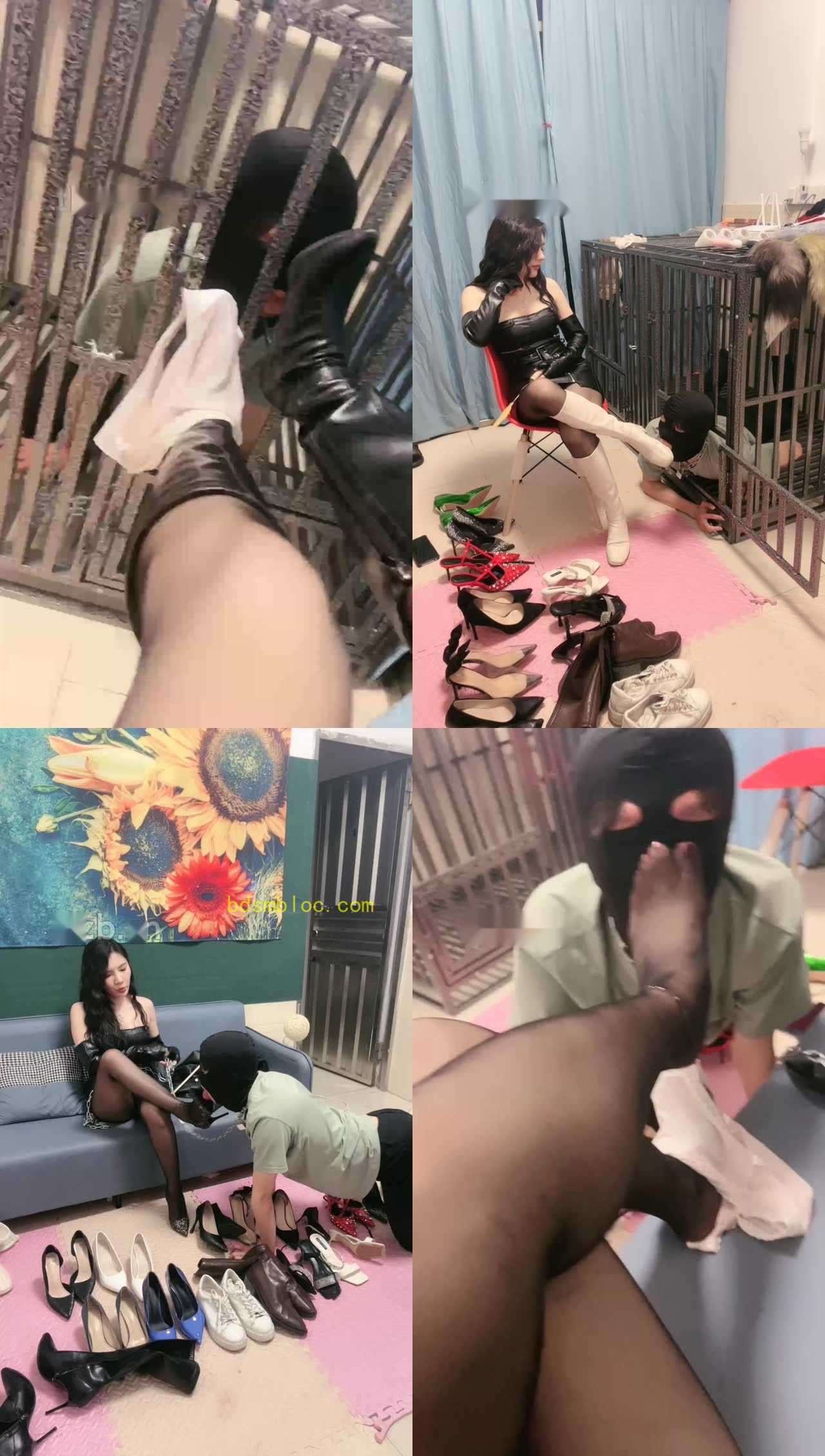 【木子大大】圈养狗笼的狗迷恋内裤