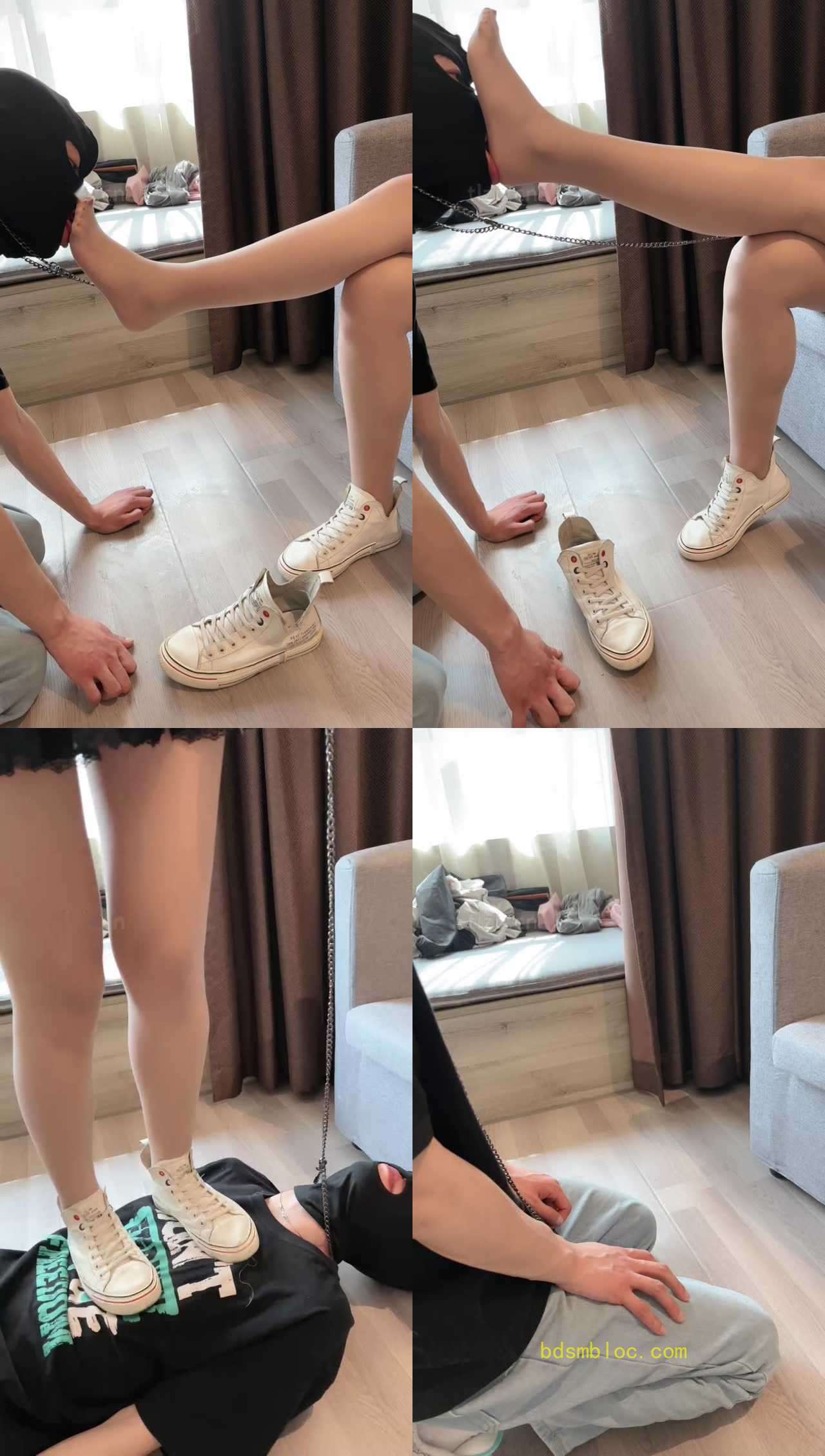 【赵奈奈】绿帽奴伺候约会回家的女友【上】