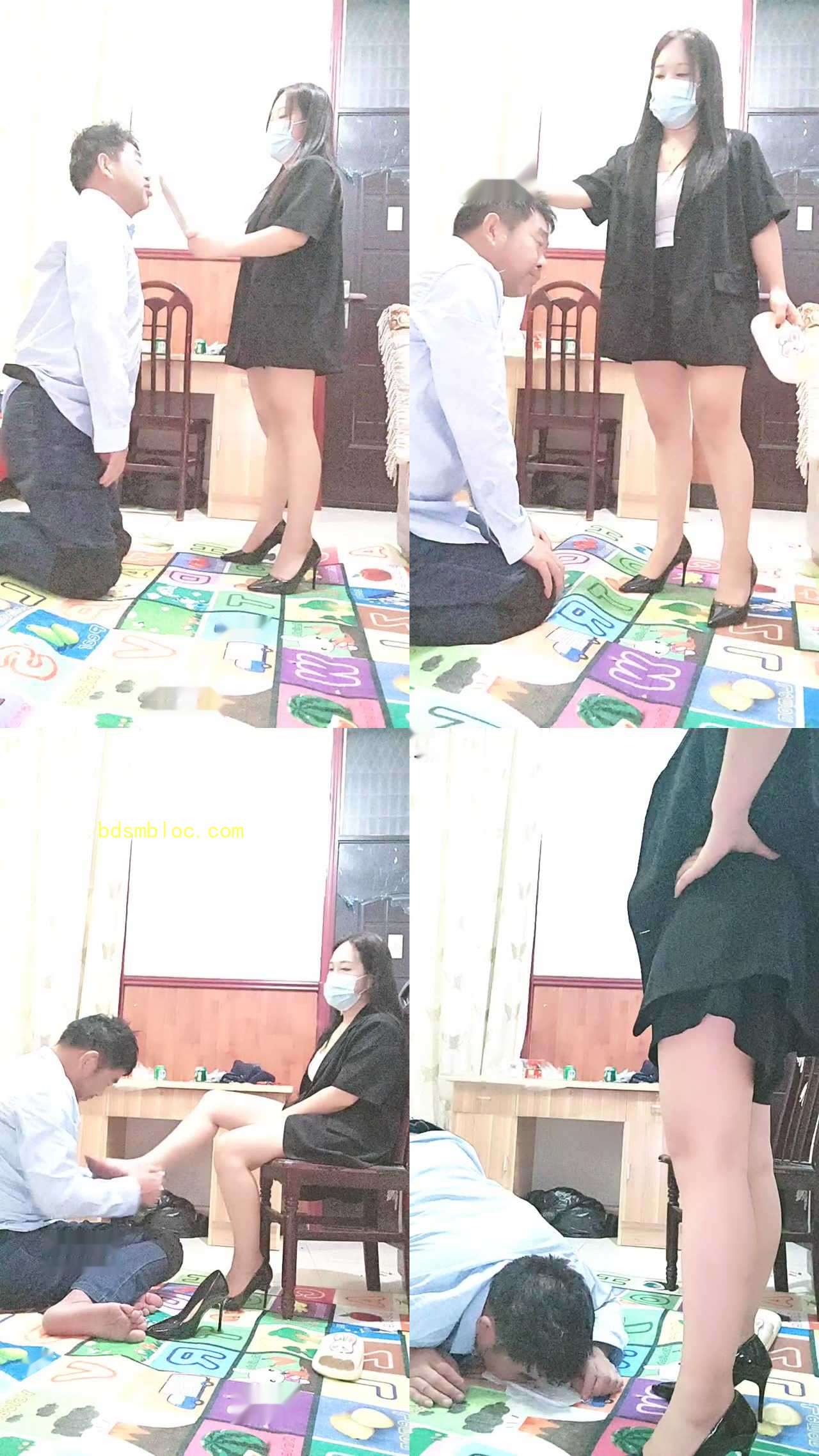 【沐颜s】强制舔卫生巾