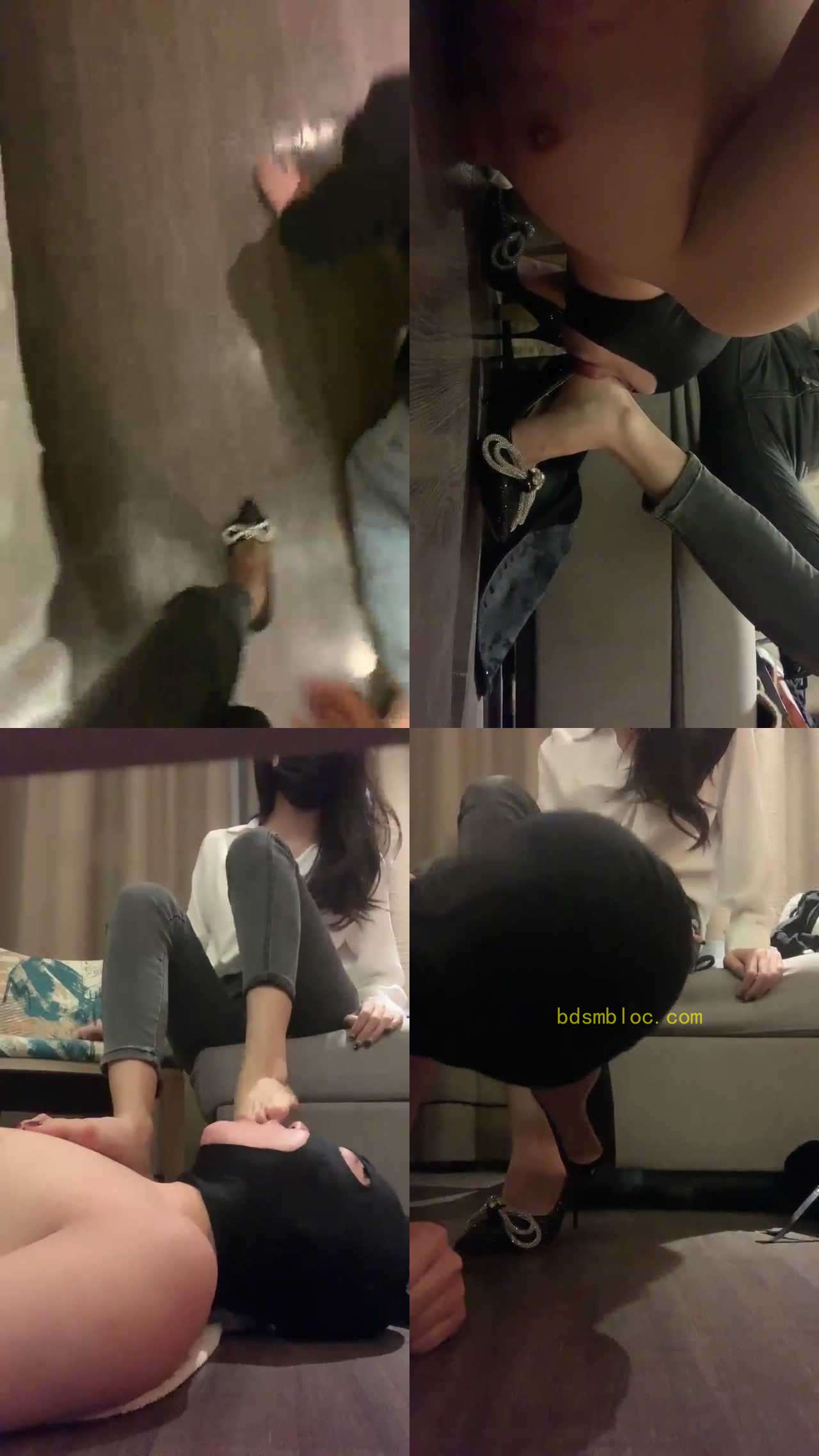 【苏老师】高跟踩踏虐贱狗