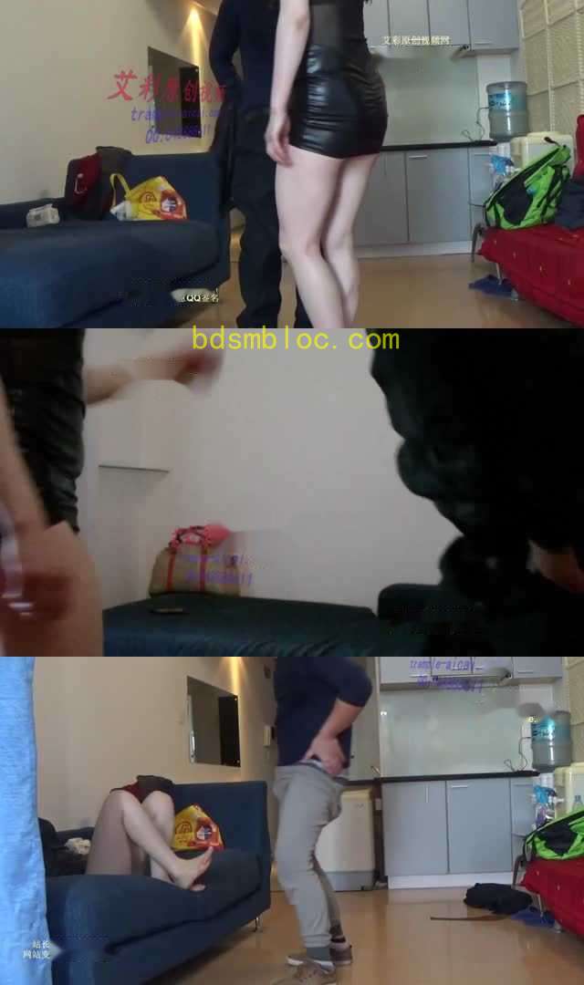 【丽足娇娃】莉莉漆皮短裙金九虐打出血