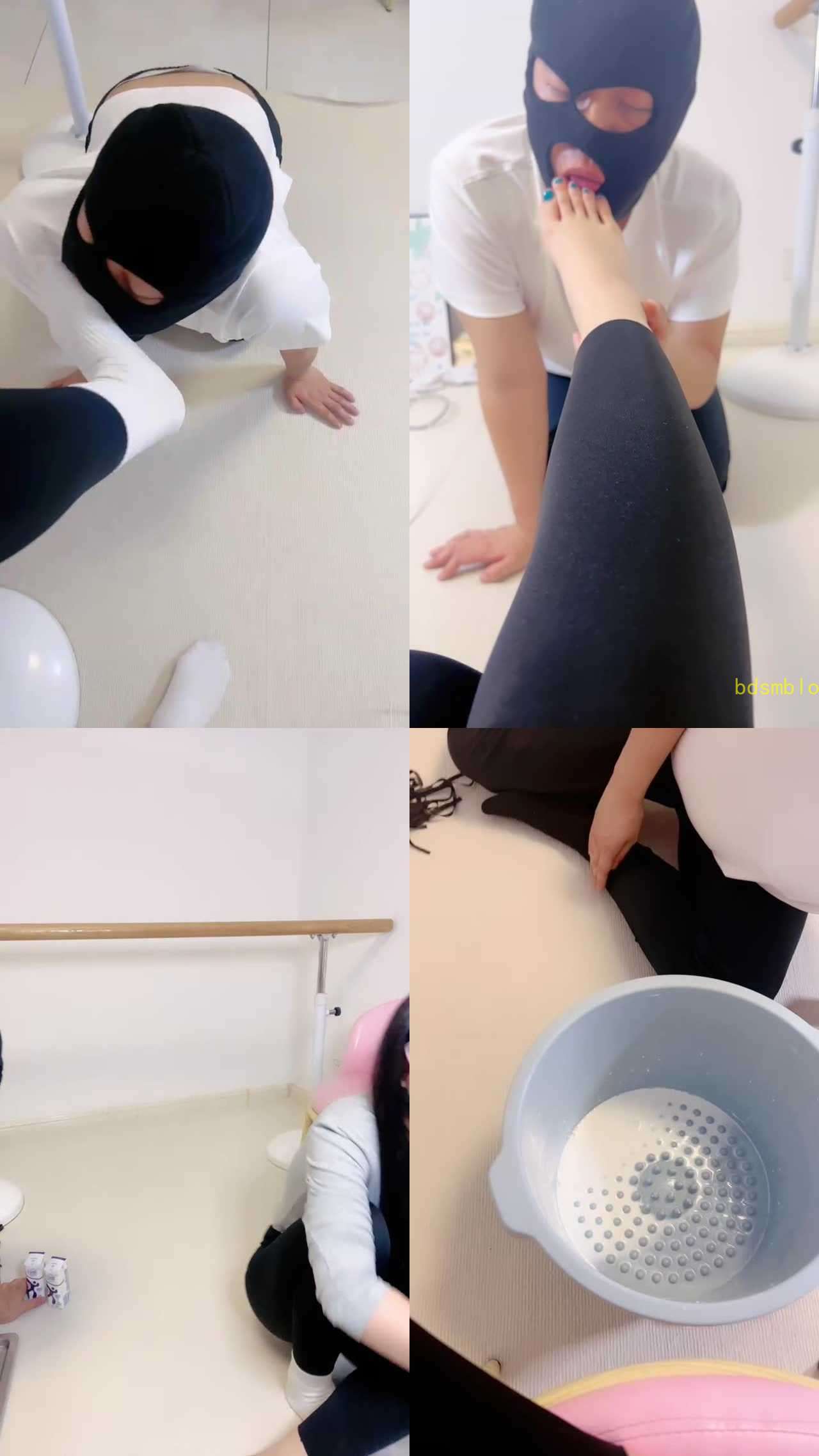 【玥鑫】舞蹈生S-原味白袜裸足玩虐/喂洗脚奶
