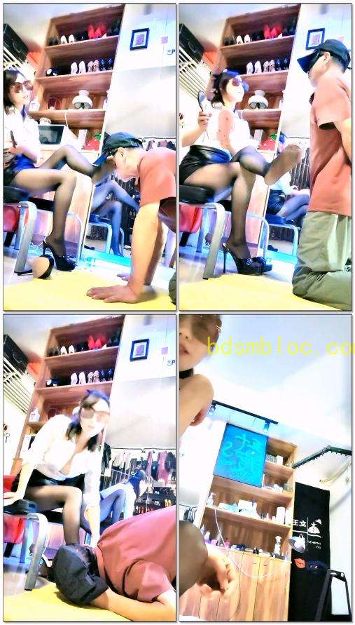 【五十度S】直播玩狗耳光舔脚