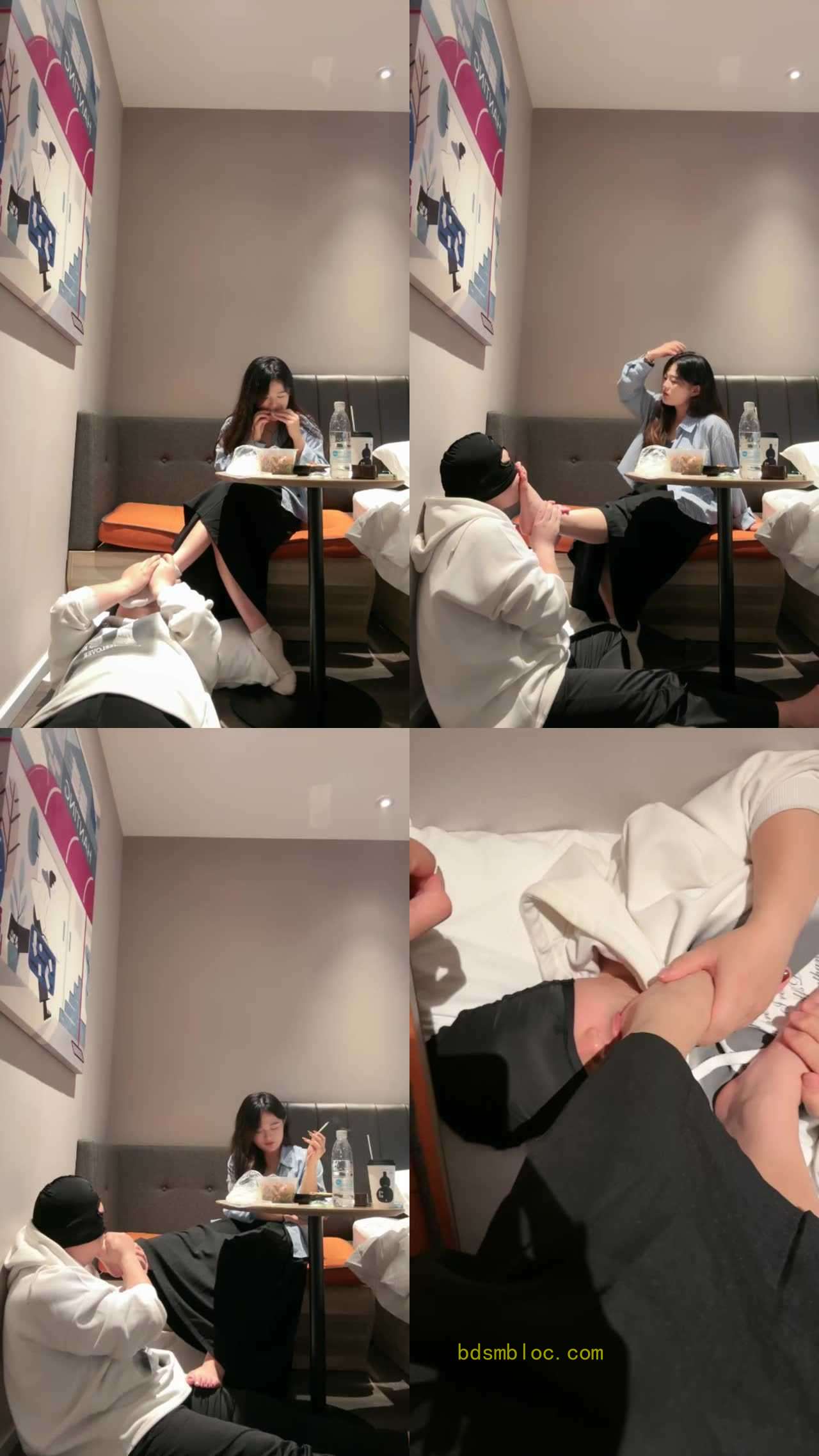 【子熙大人】桌底视角-白棉袜气味辱
