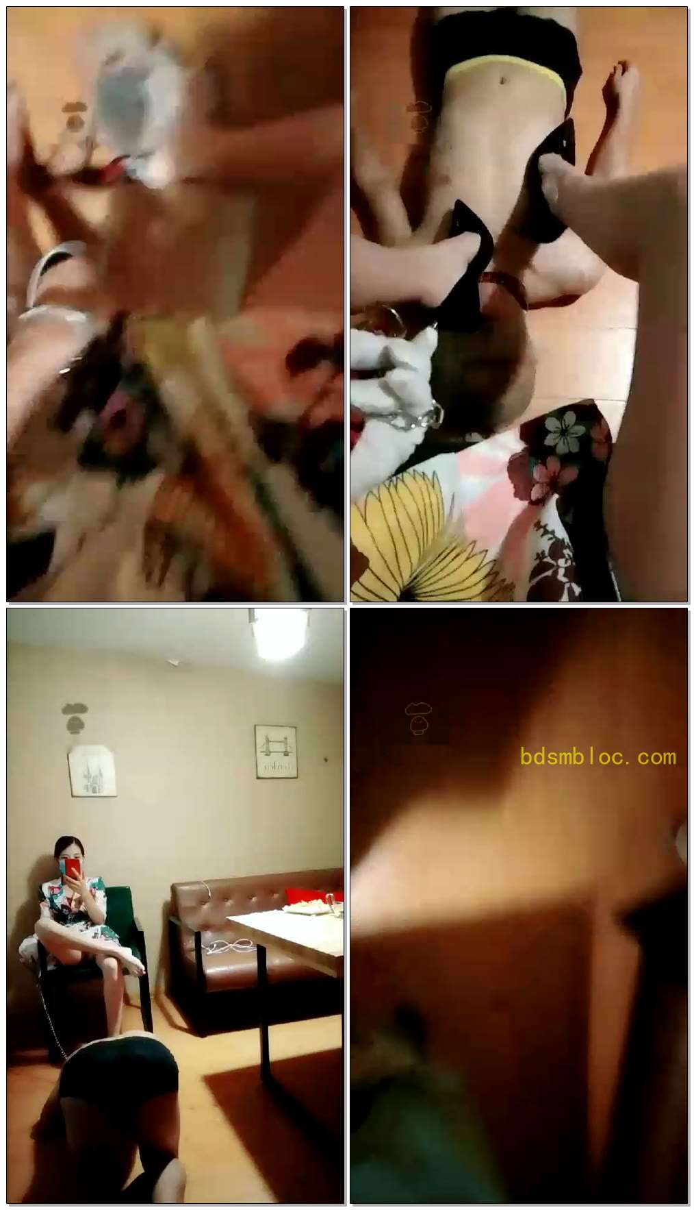 【多多S】咖啡厅羞辱高跟脚垫