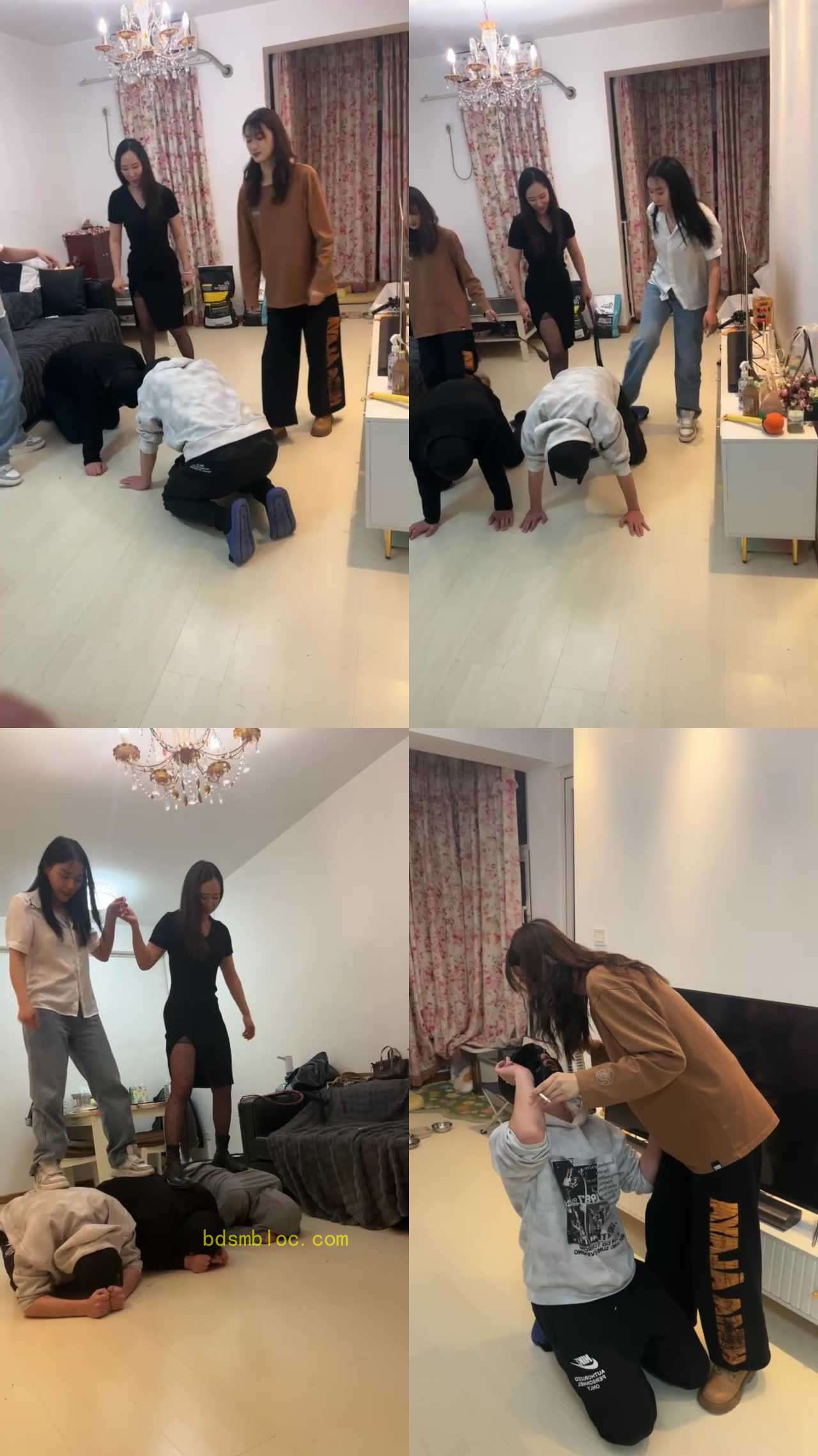 【Da猫】Da猫，乔伊S，泽天S三主调狗，暴打两见狗，耳光踩踏