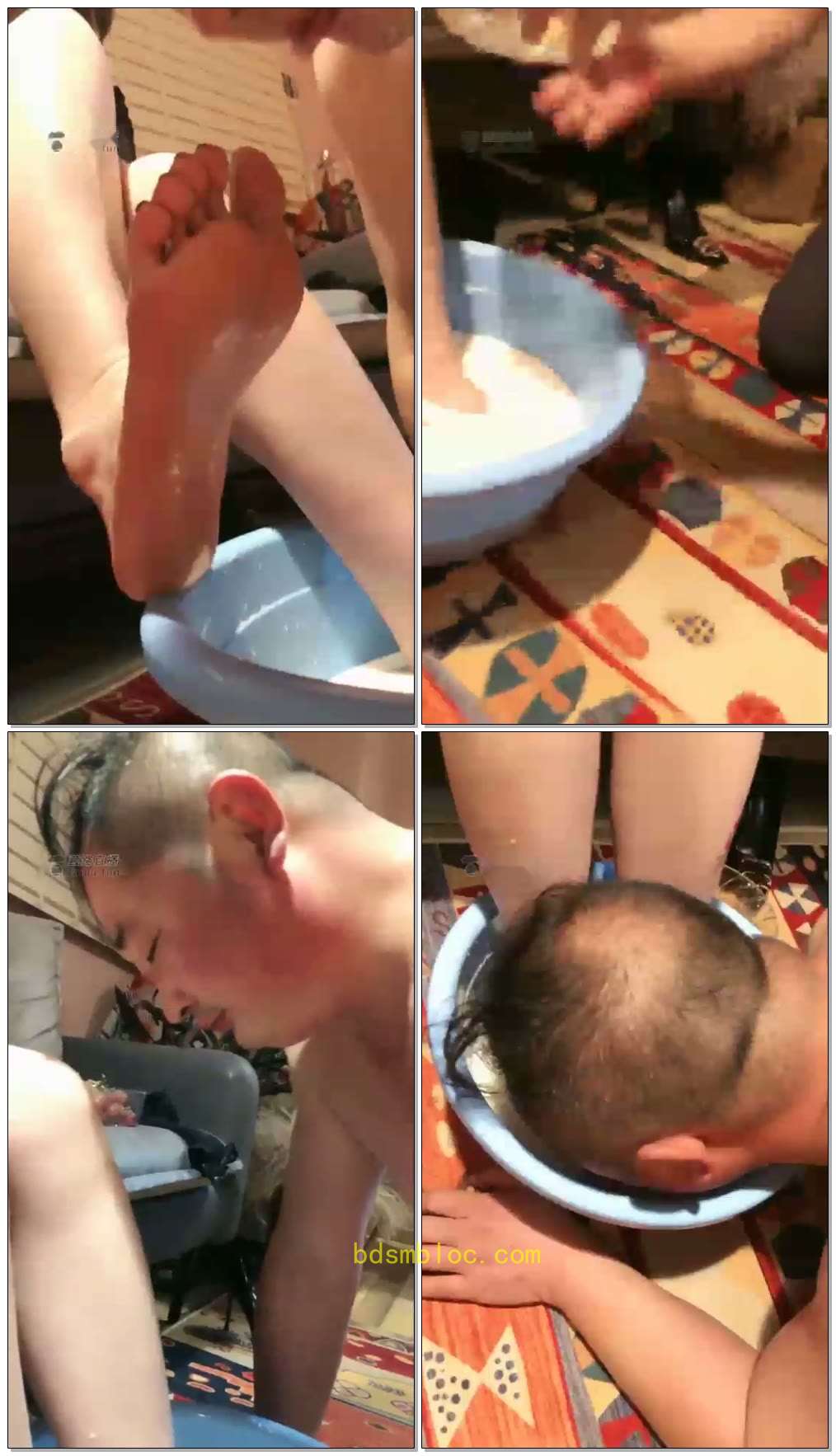 【茹雪S】恋足狗伺候牛奶足浴