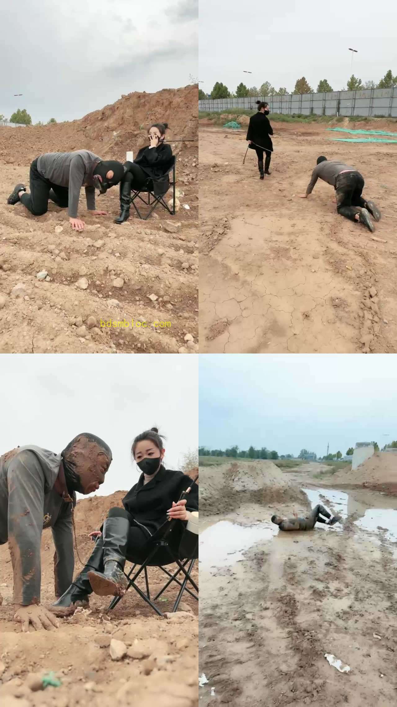 【辣姐】户外泥地训练人形犬