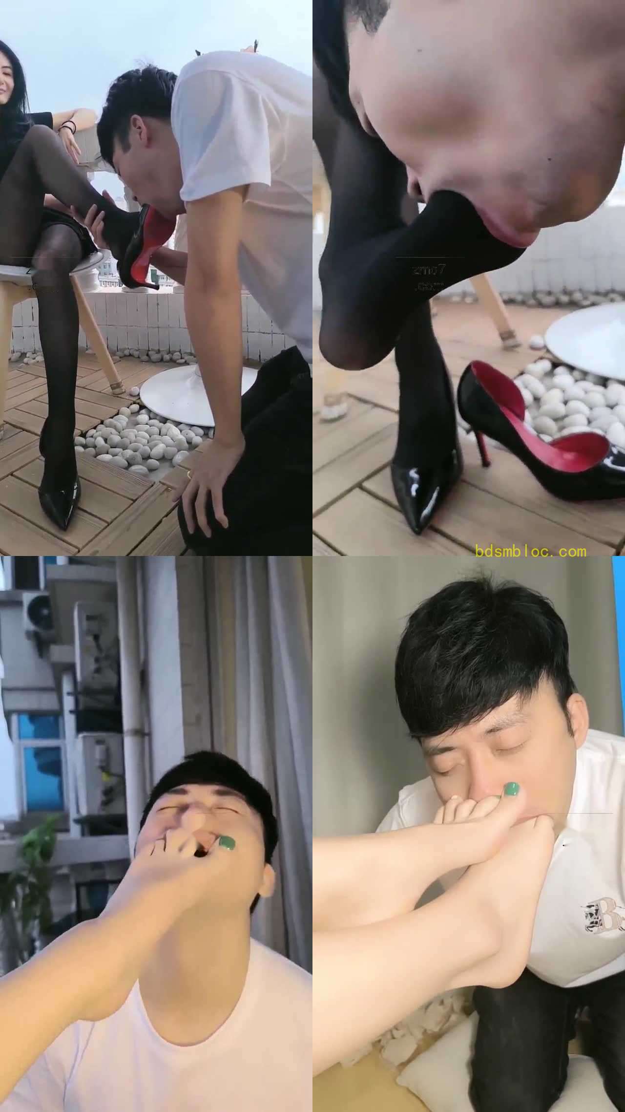 【梓陌s】阳台深喉