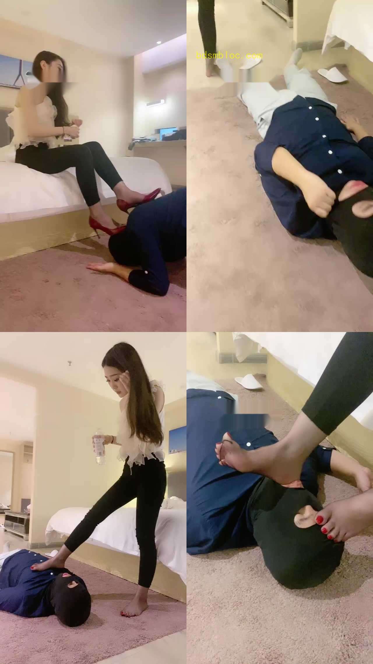 【川野尤娜】长腿模特蹂躏家奴