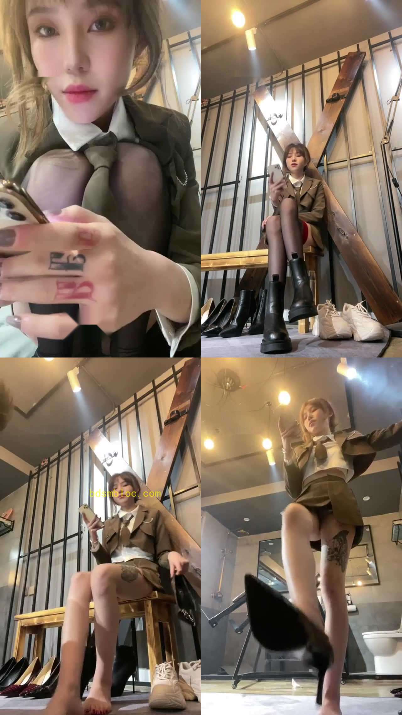 【禾HE】黑丝靴 口水 第一视角羞辱