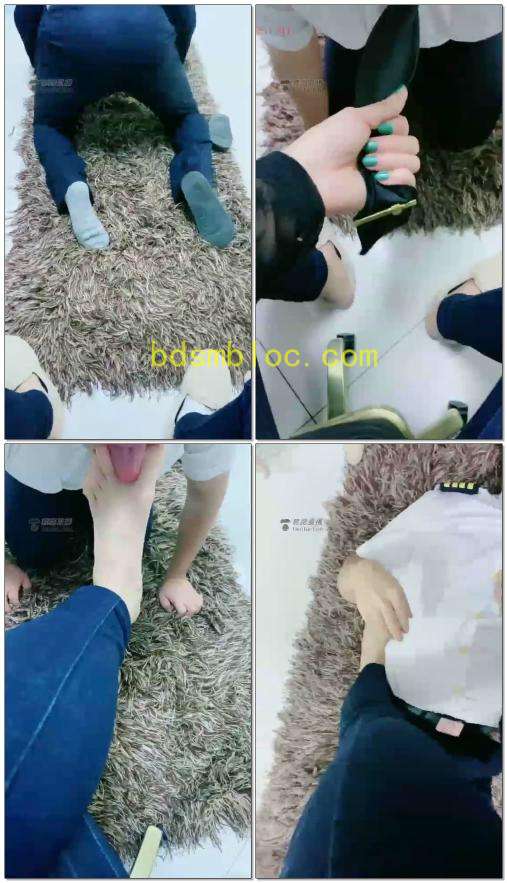 【短发S】羞辱飞行员狗，又乖又卖力，棉袜棉拖白皙脚