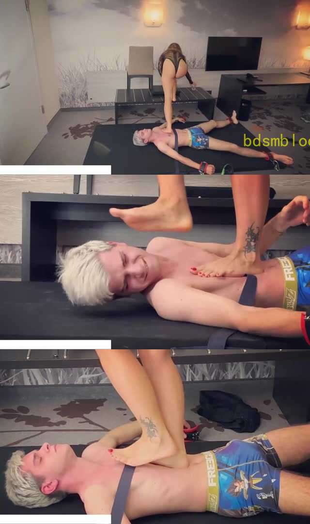 【欧美女王】德国女主 44码脚跳踩小奶狗