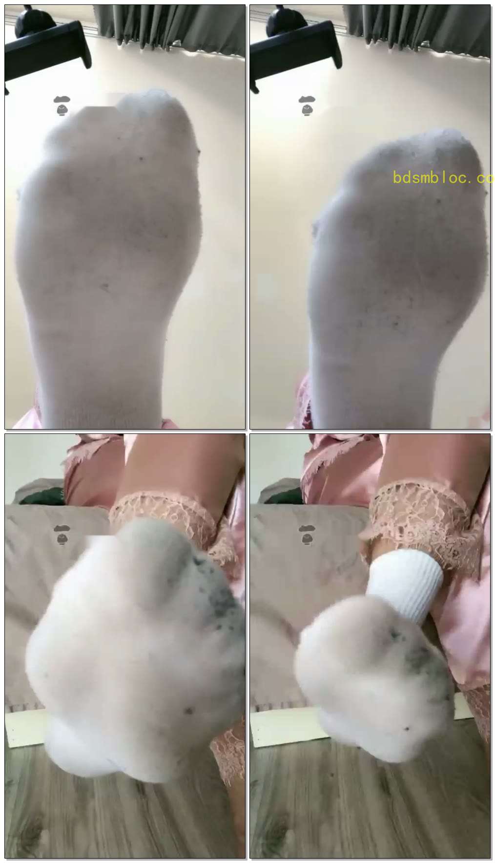【清清sama】第一视角脏棉袜脚底羞辱