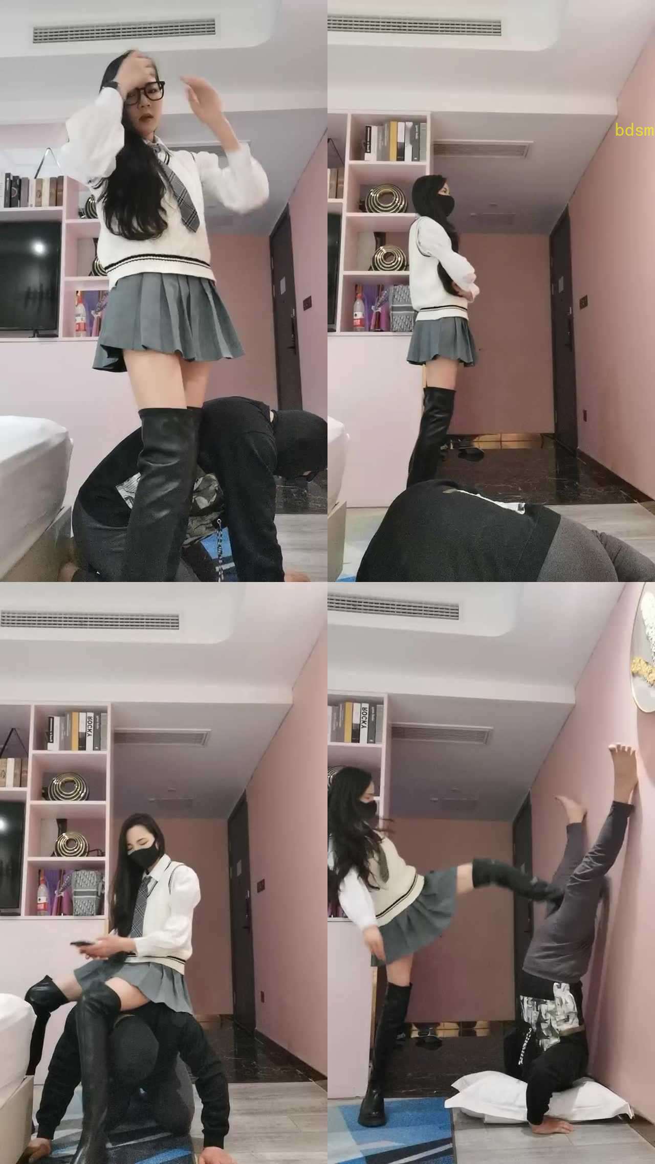 【皮皮】长靴美腿提档/踢踹踩踏