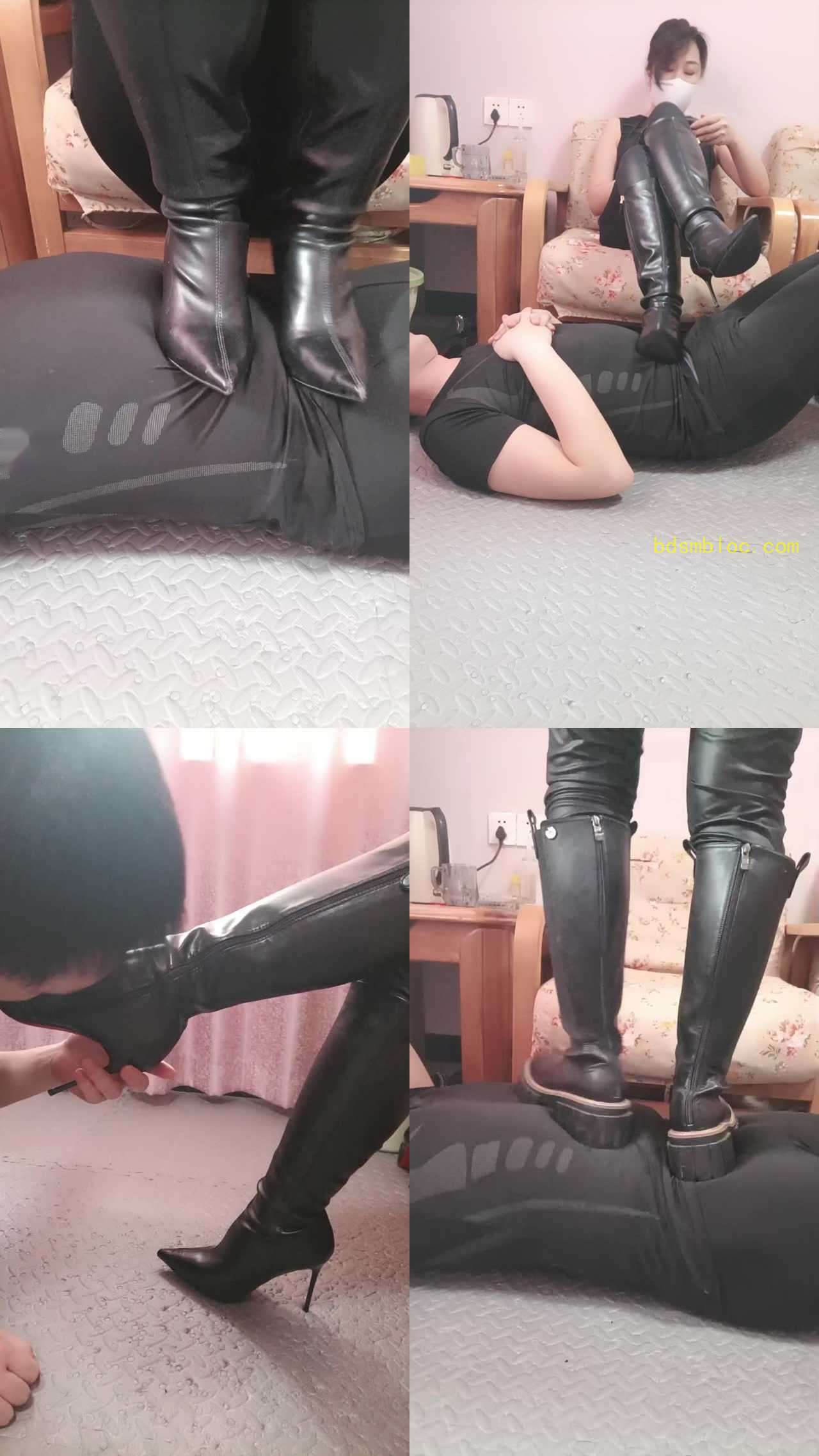 【珍惜女王】捆绑踩踏，清理烟灰缸
