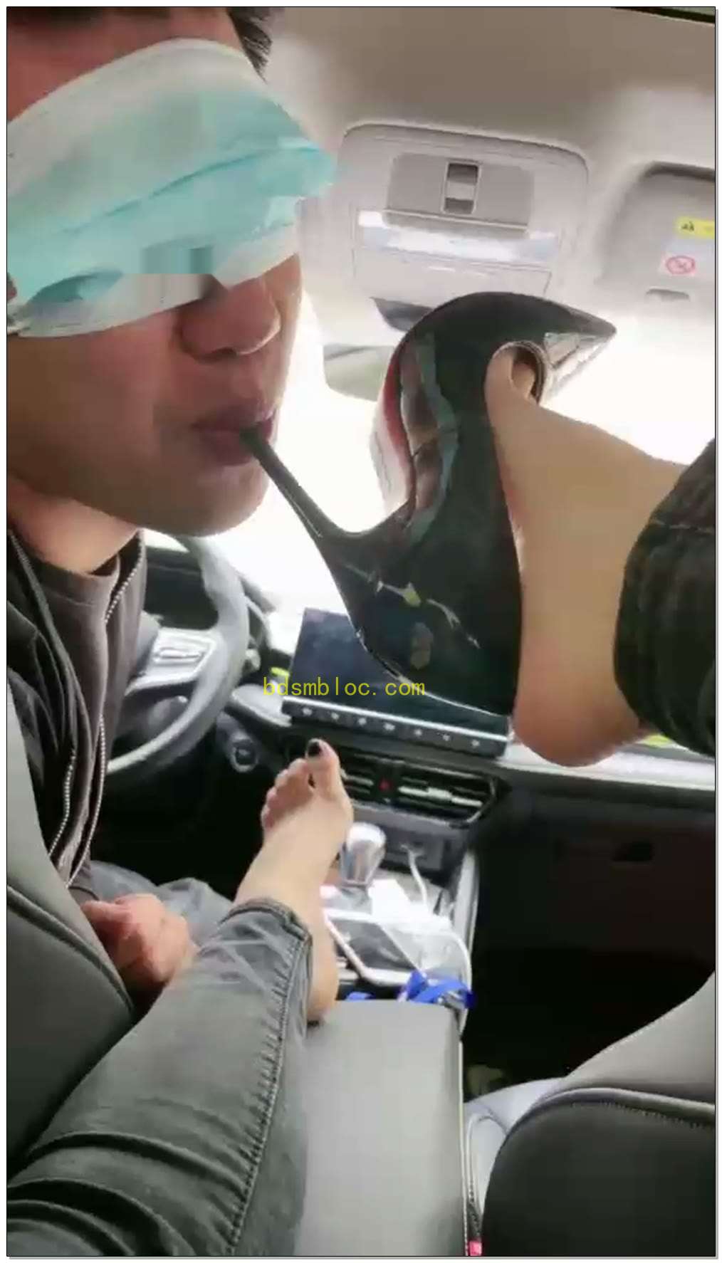 【弯月小主】户外车内调教贱狗