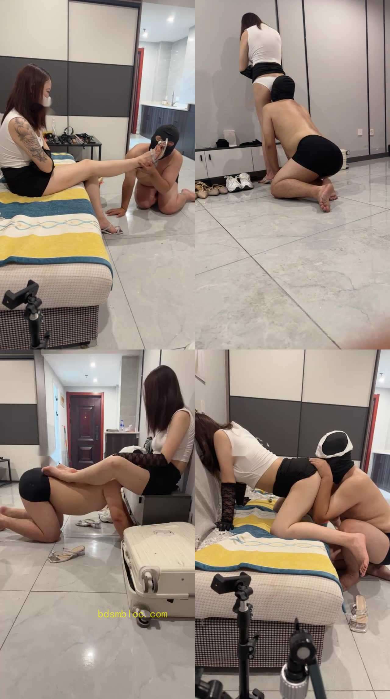【HB00后情侣】甜高跟裸足/抽耳光/舔内裤
