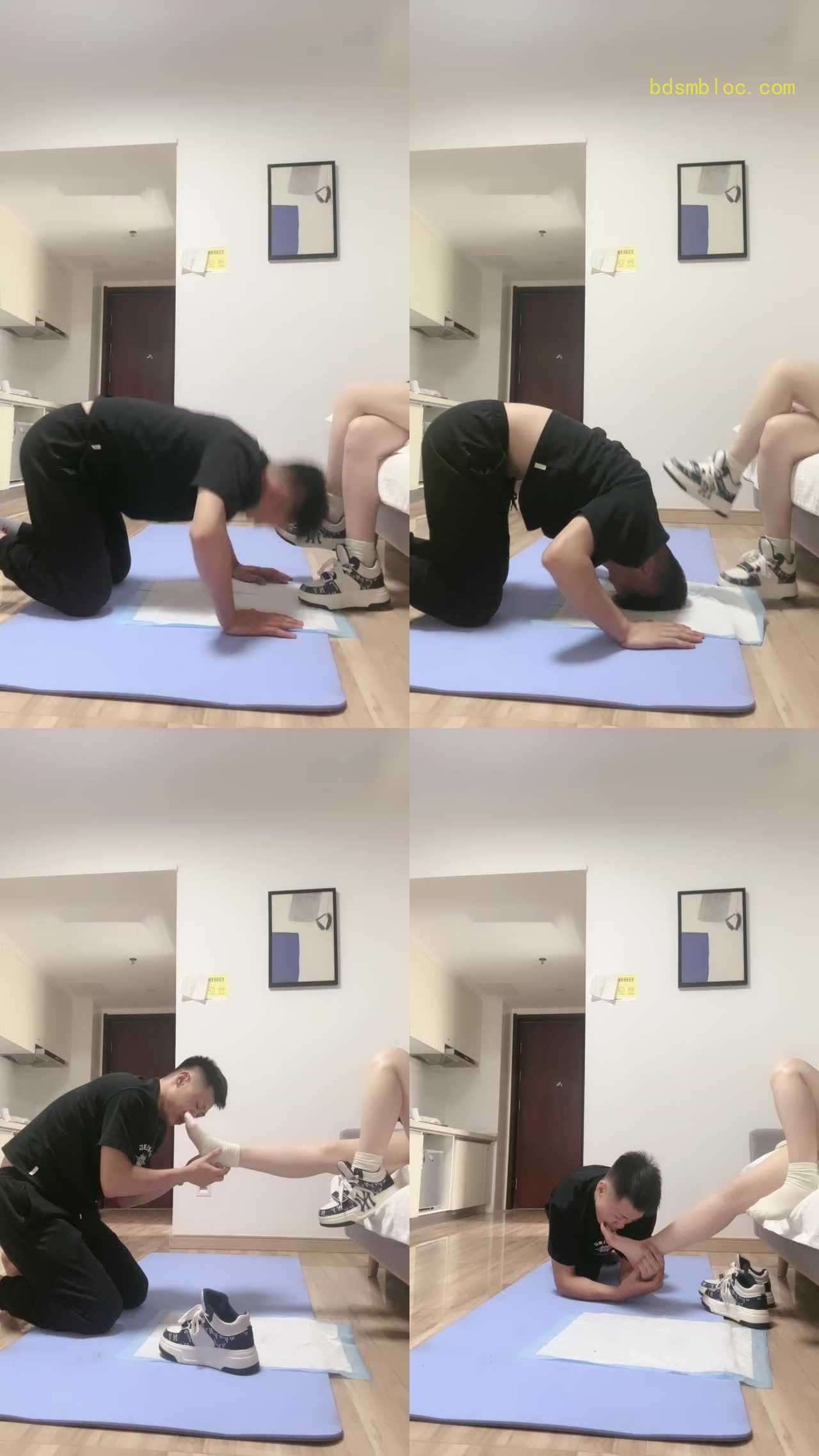 【不期而遇】磕头跪拜/挑战sp/闻棉袜舔鞋底