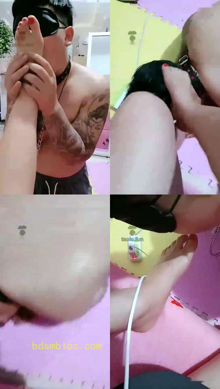 【林夕女王】贱狗只配给主人舔脚