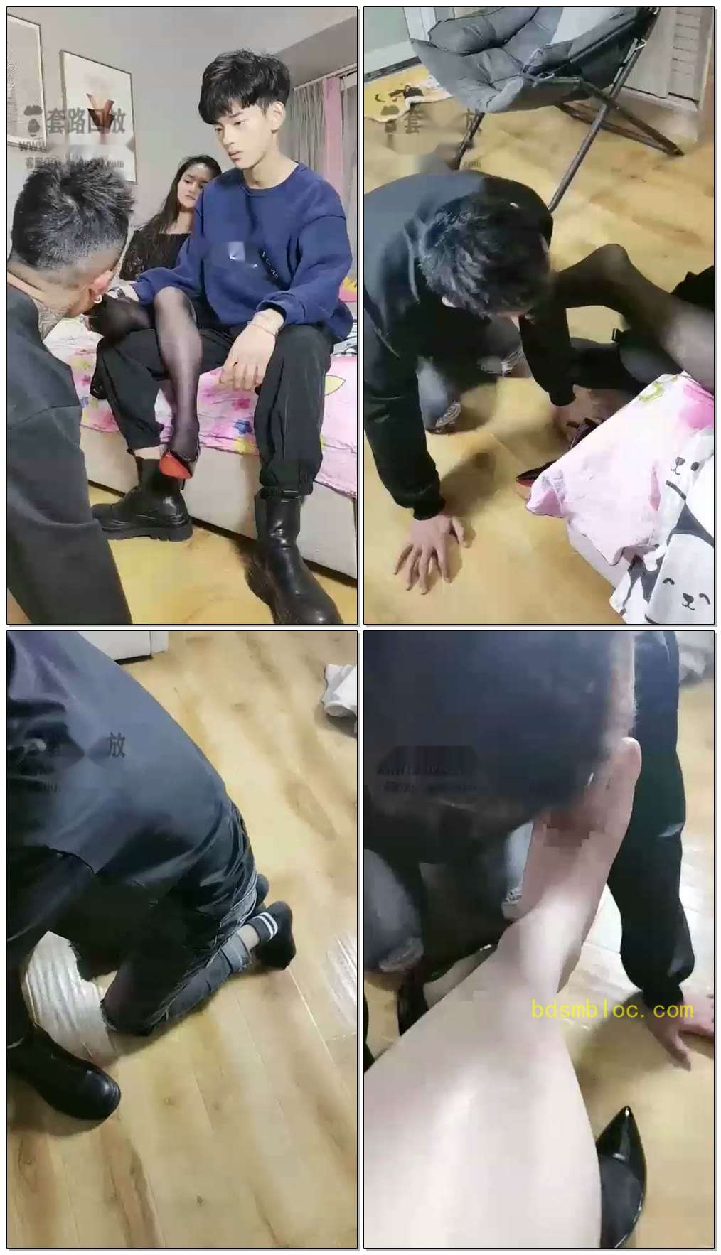 【萝莉糖糖s】绿帽老公偷听爱爱