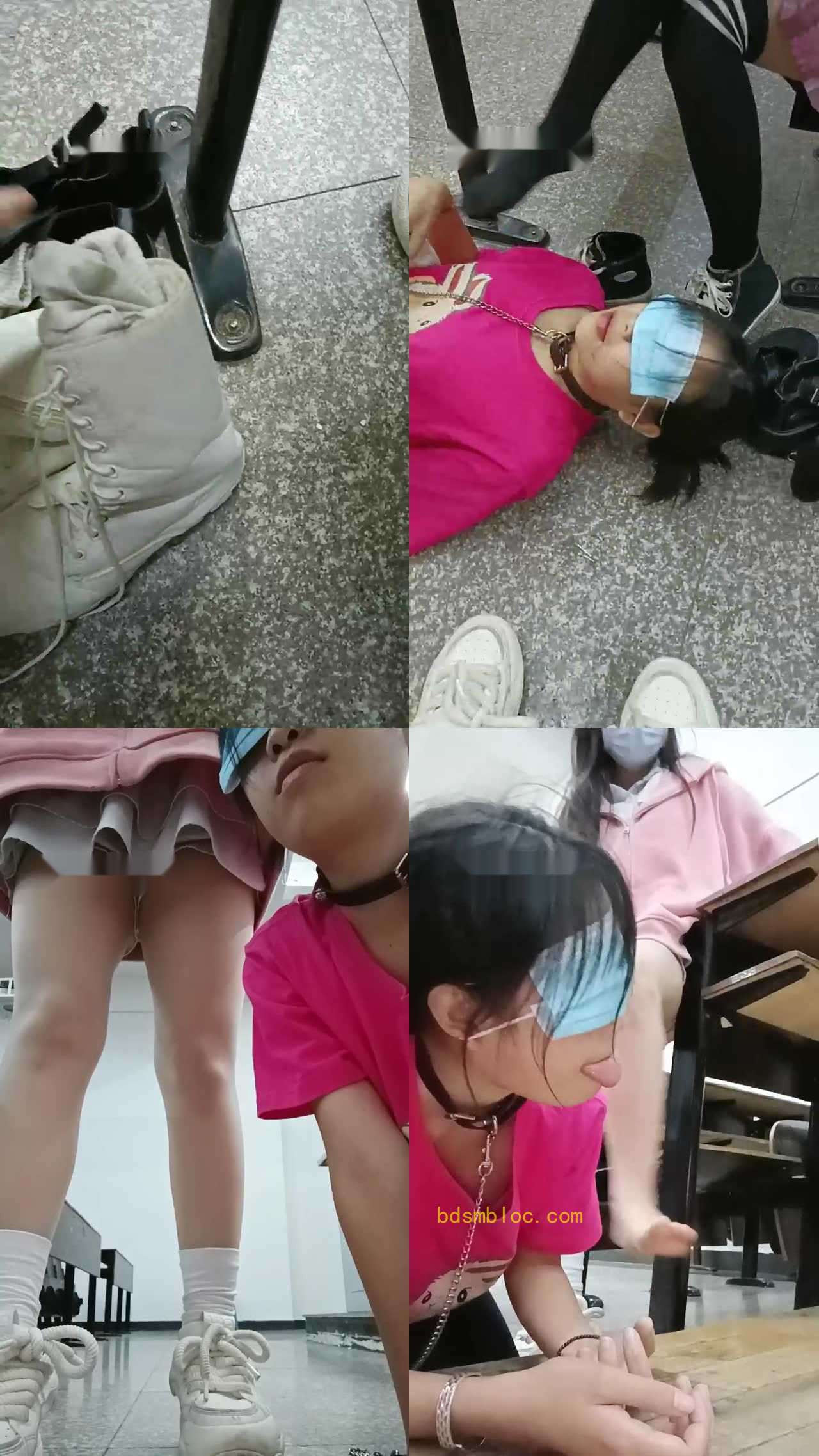 【爱可呀】双S/母畜-课室调-舔脏鞋/吃袜子/闻原味