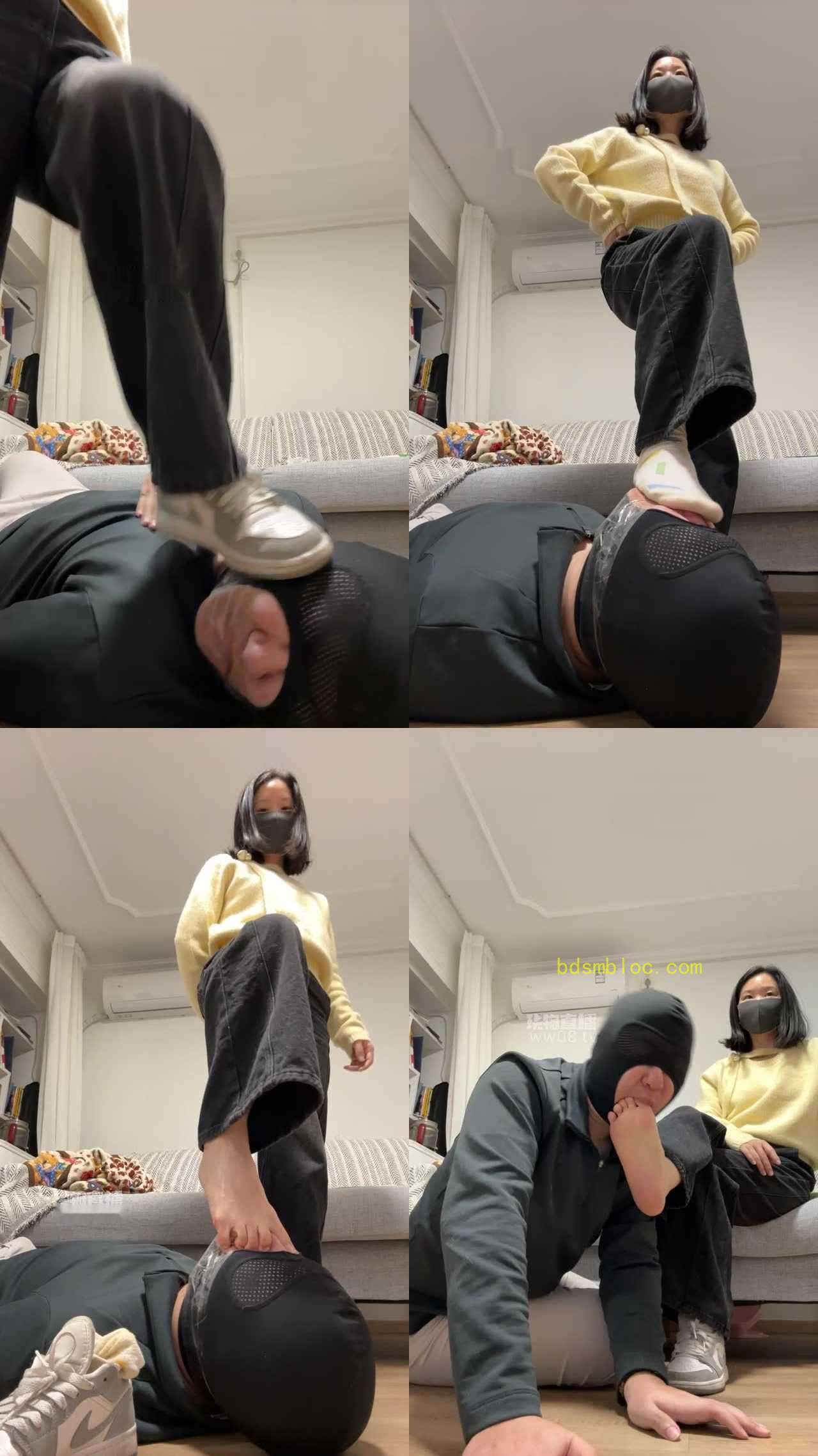 【可可公主】臭脚丫日常虐家奴强制除臭