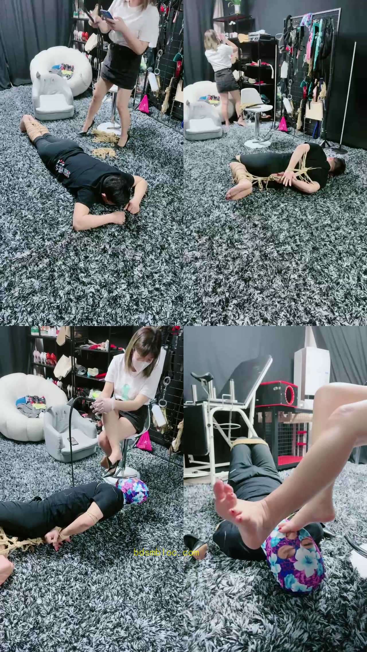 【馨妍】五花大绑强制囚禁狗