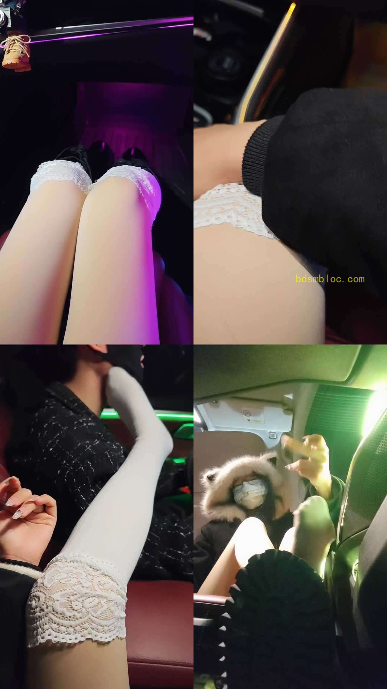 【萝莉收割机】眼镜萝莉车内随调