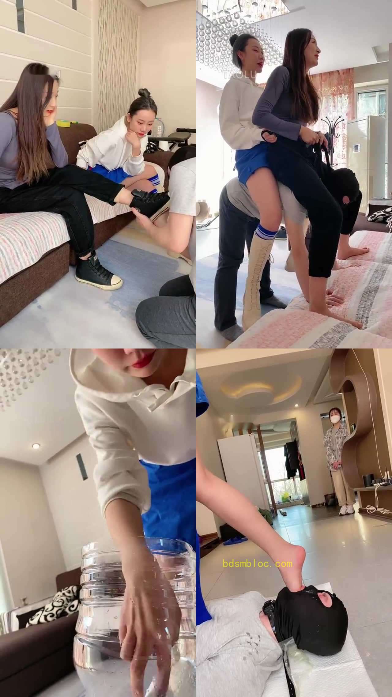 【二宝】带素人美女吐死狗/全体重骑马踩踏
