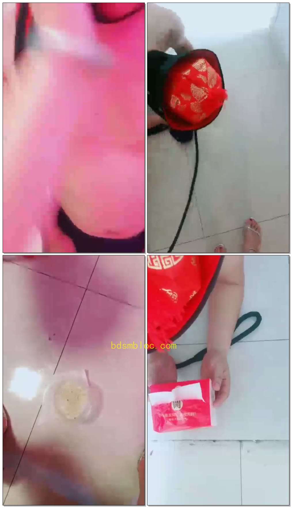【魅影S】被锁禁欲两月的私奴生水黄金泡米饭都能吃