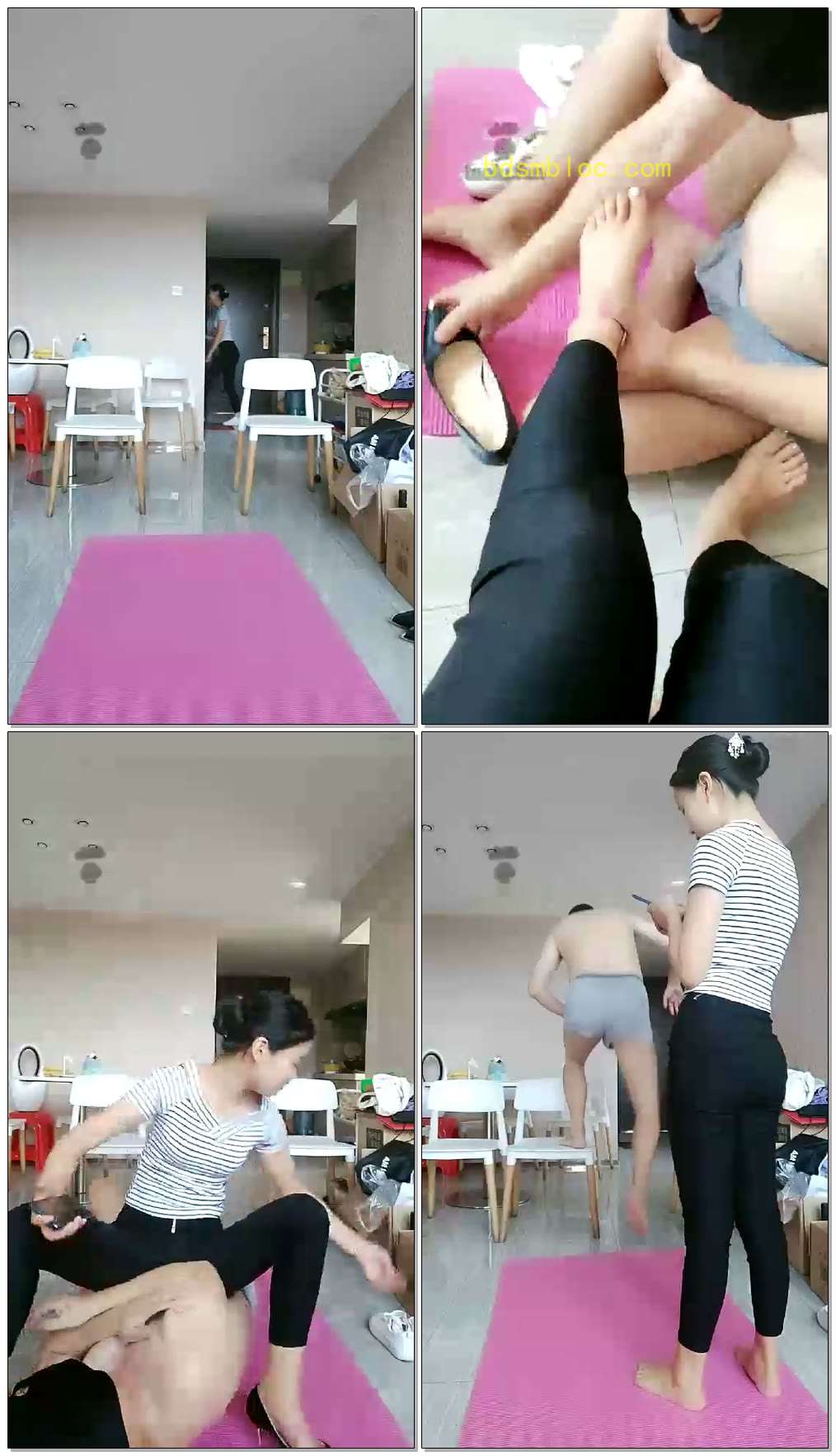 【小小小魔女S】青春运动装骑脖子虐钻胯踢裆