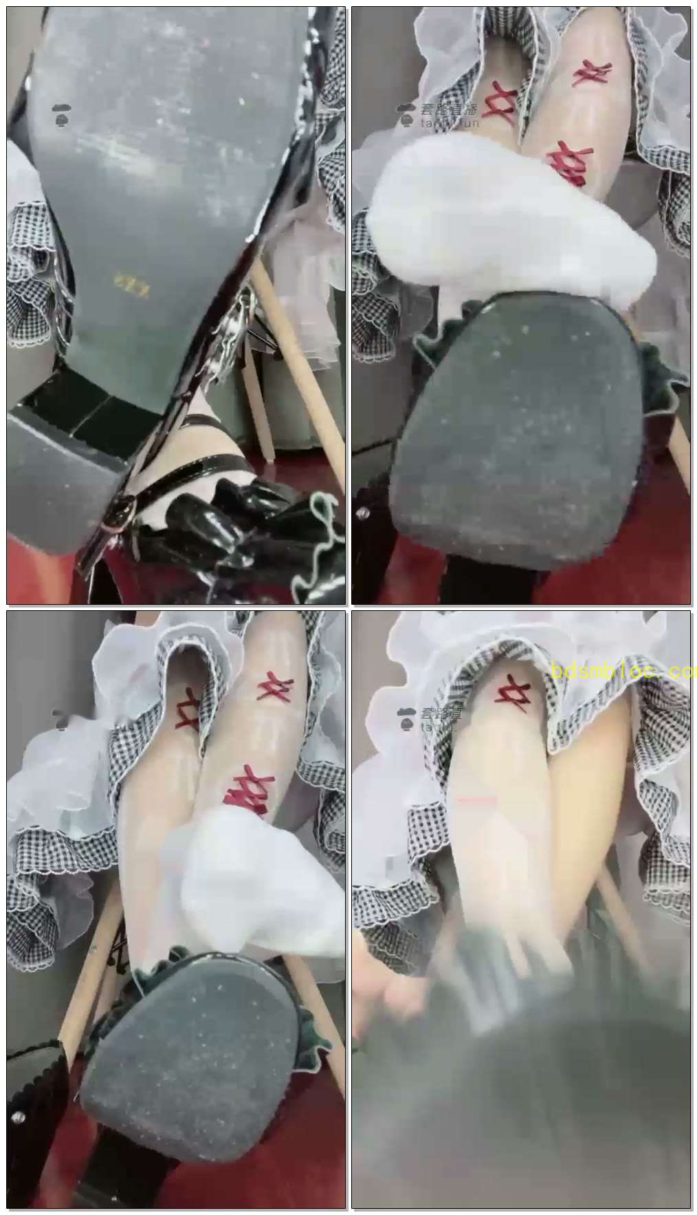 【绘子】脏鞋底白丝裸足控制玩弄