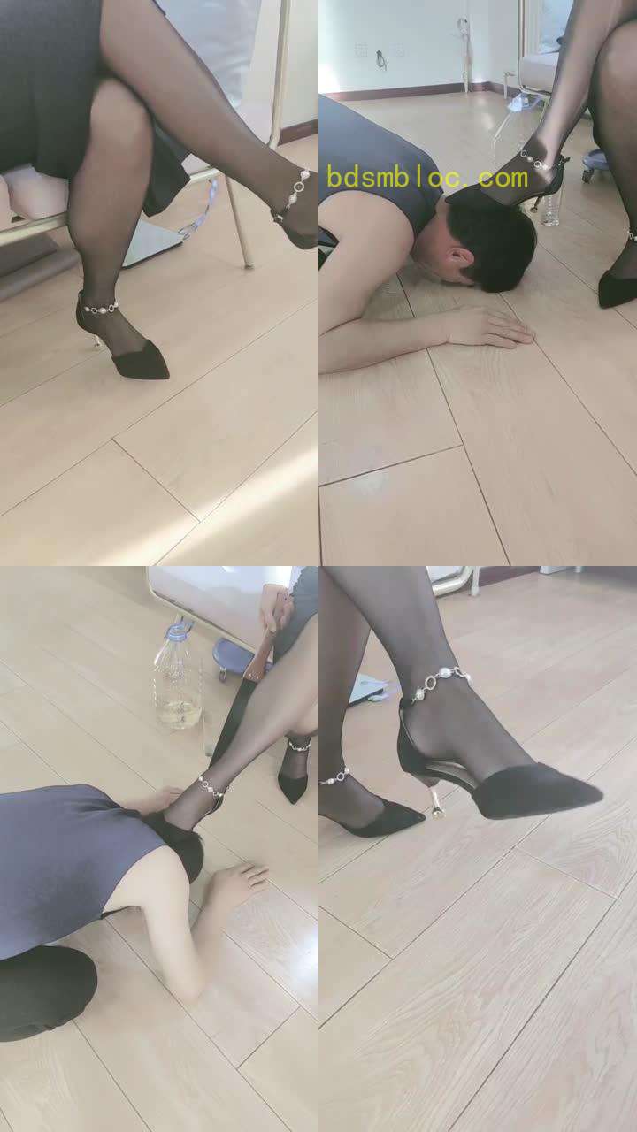 【蒂娜女神S】高跟丝袜圣水赏赐贱狗