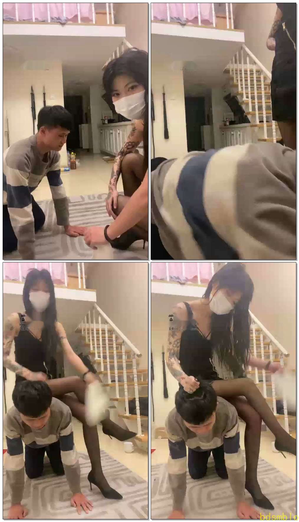 【灵猫s】调教挑战500耳光