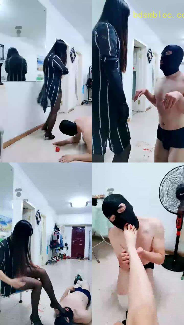 【DREAM艾斯】踩食物脚喂食口水钻跨耳光