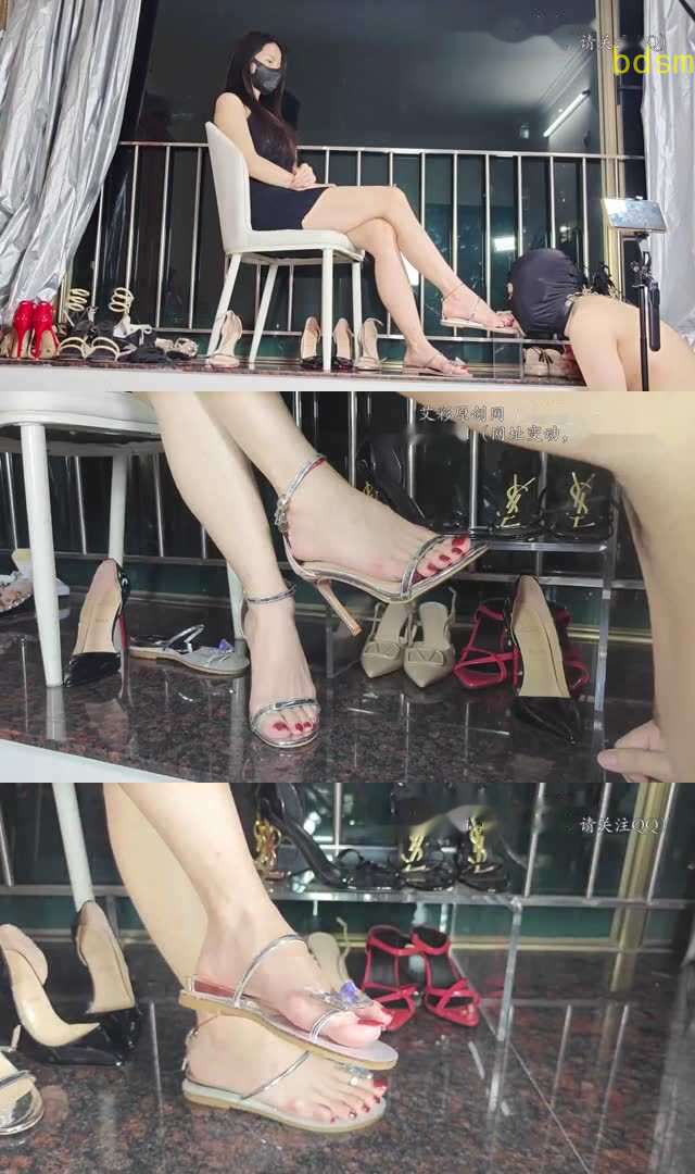 【小贝祖宗】超性感红甲三双鞋子 沉浸式恋足舔脚 史诗级过肺