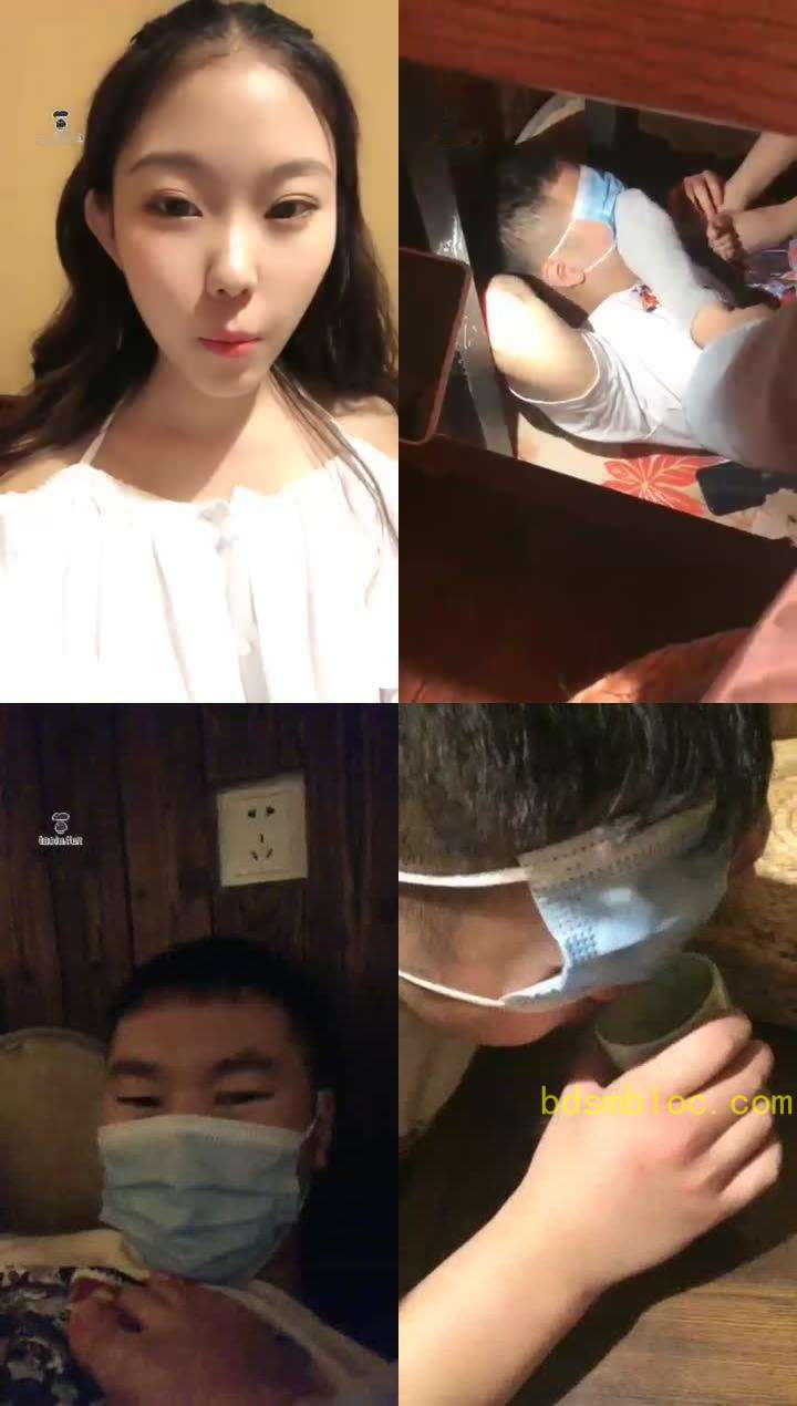 【菜小心】三主一奴日聊点桌子下面圣水喝到饱 服务员经过心惊胆战