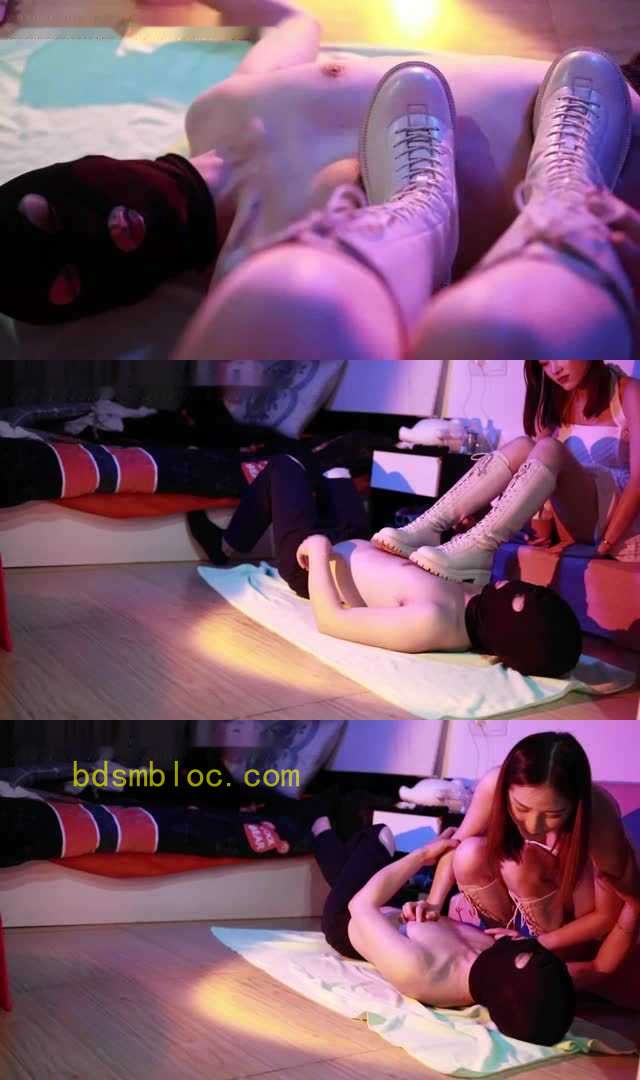 【黑丝诱惑】【沐沐】舌头清理素女沐沐原味脏白靴并耳光虐乳