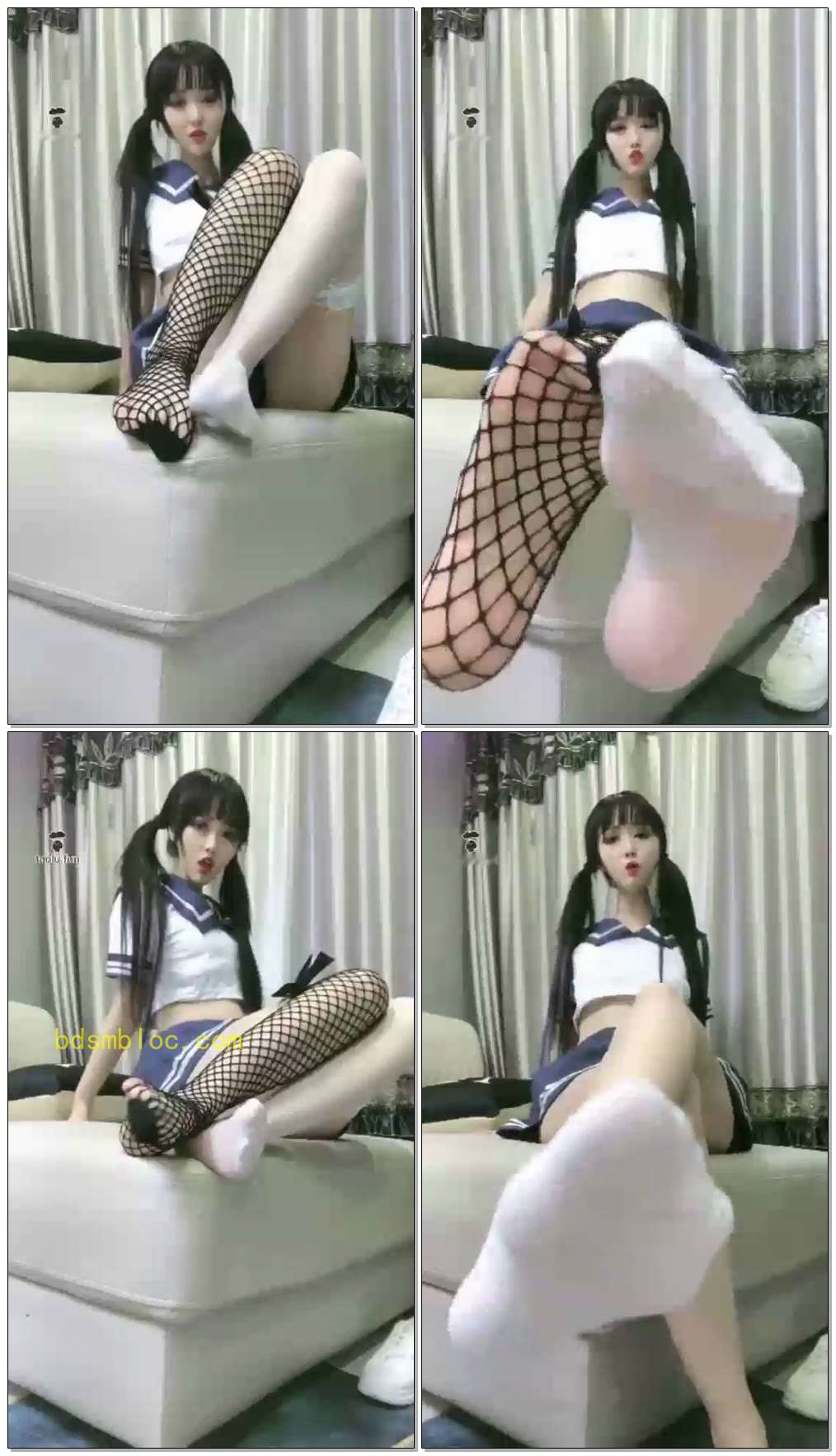 【浅夏S】第一视角全程羞辱，丝袜一波，船袜一波