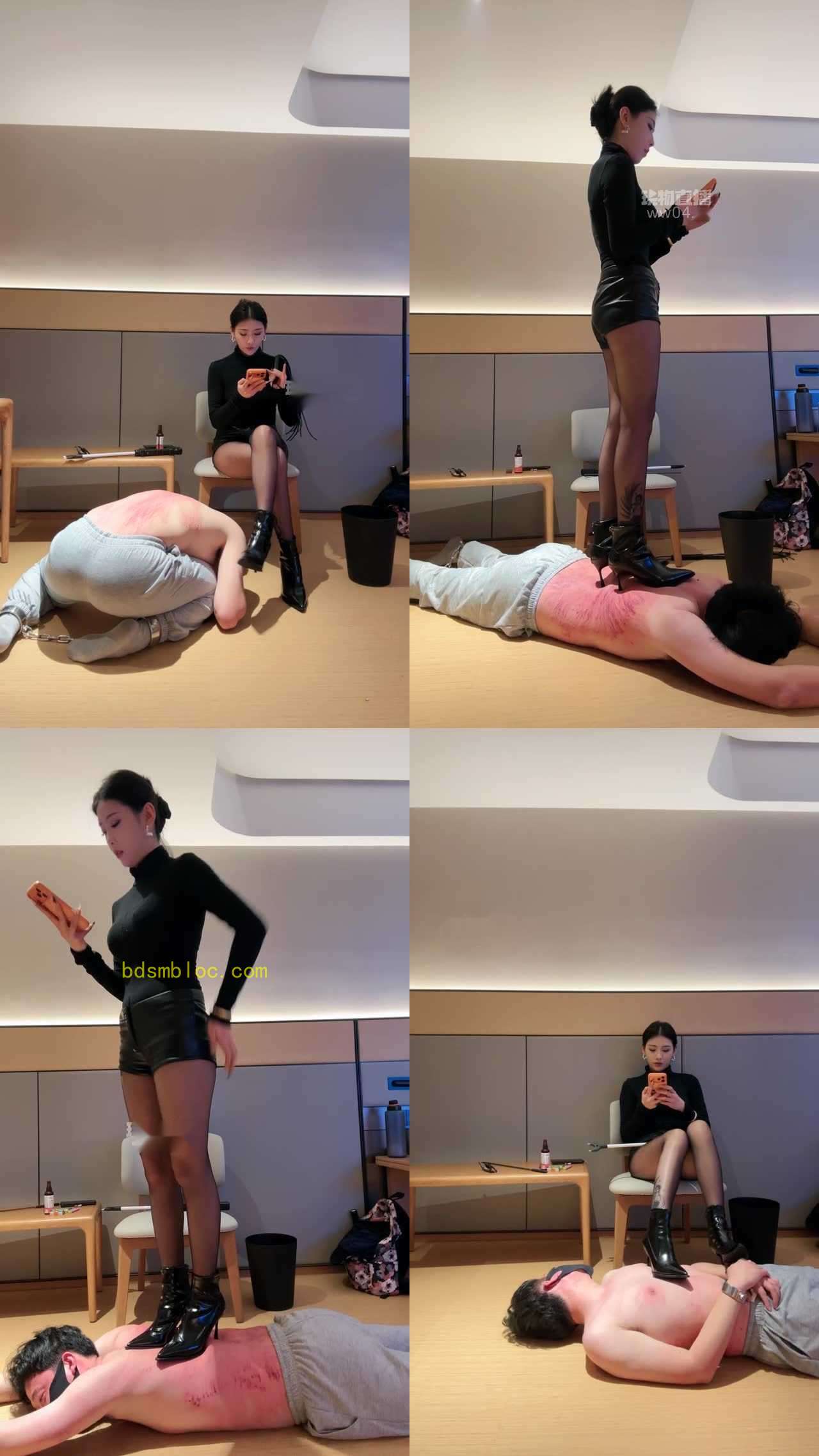【苏御大人】鞭子沾碘伏虐乳耳光圣水