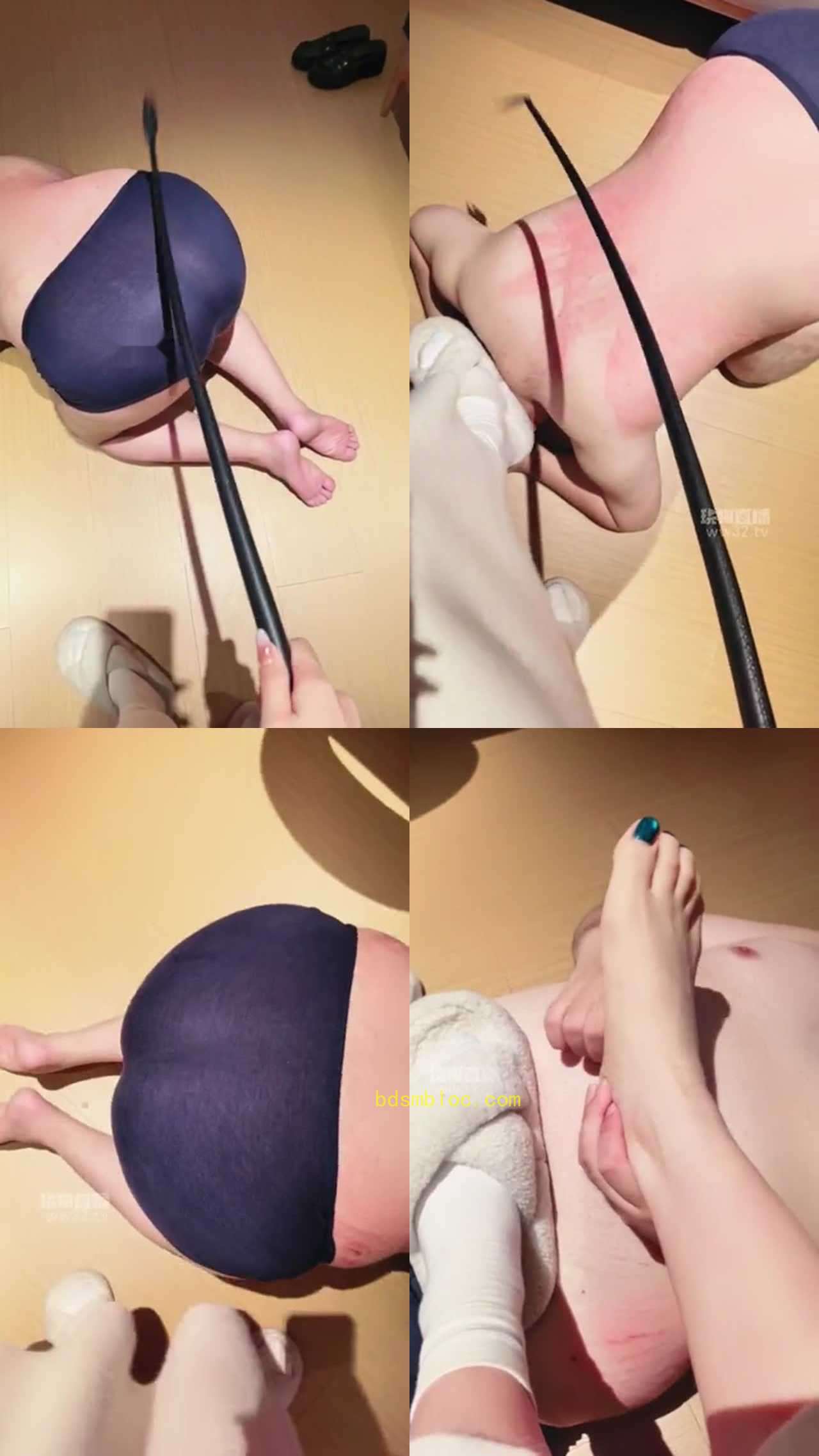 【Welldoer】鞭打调教大肥狗 裸足舔脚侍奉