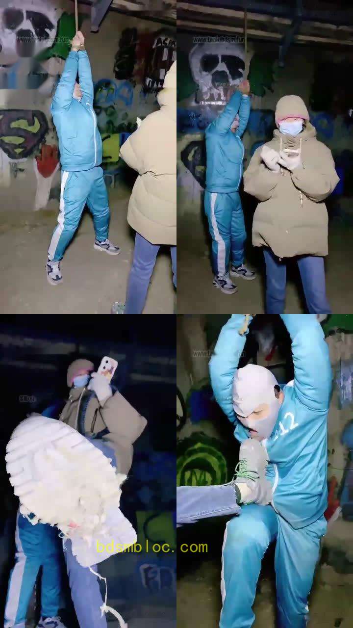 【美离子】户外调教再天桥上爆揍