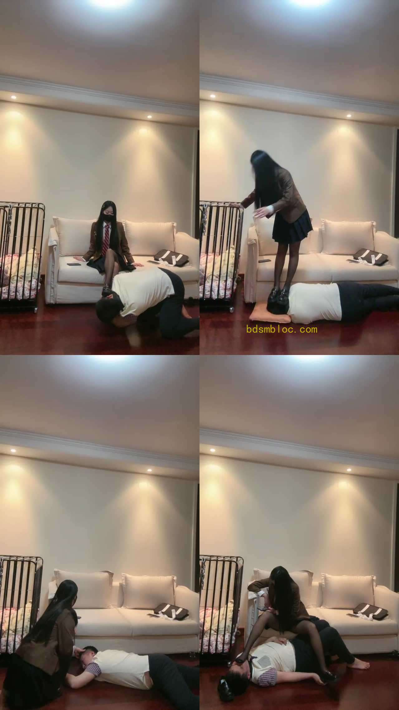 【桃幼幼】学妹胯下玩弄师兄/皮鞋黑丝踩踏
