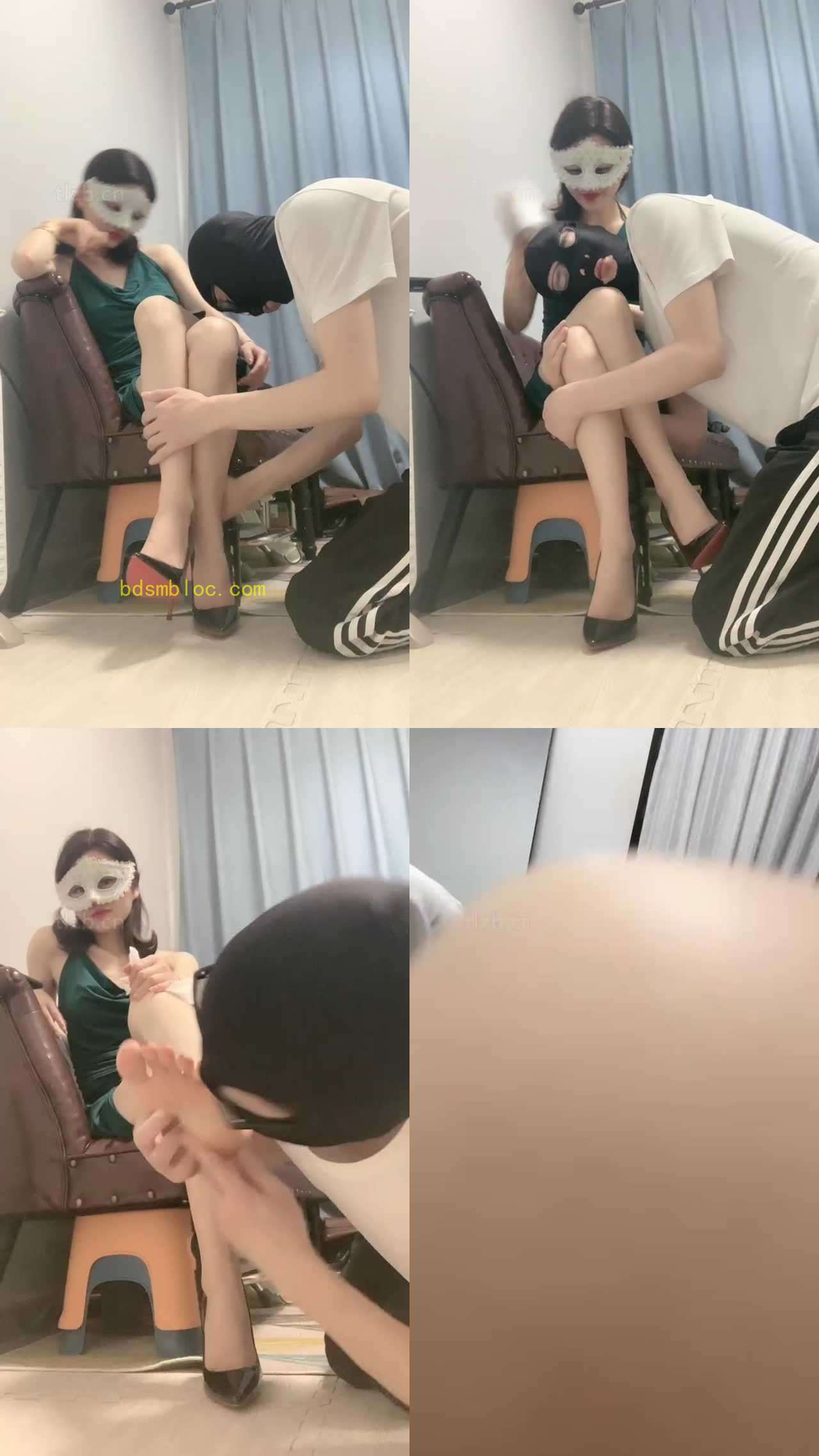 【DS】抽耳光/高跟美腿诱惑/裸足狂舔