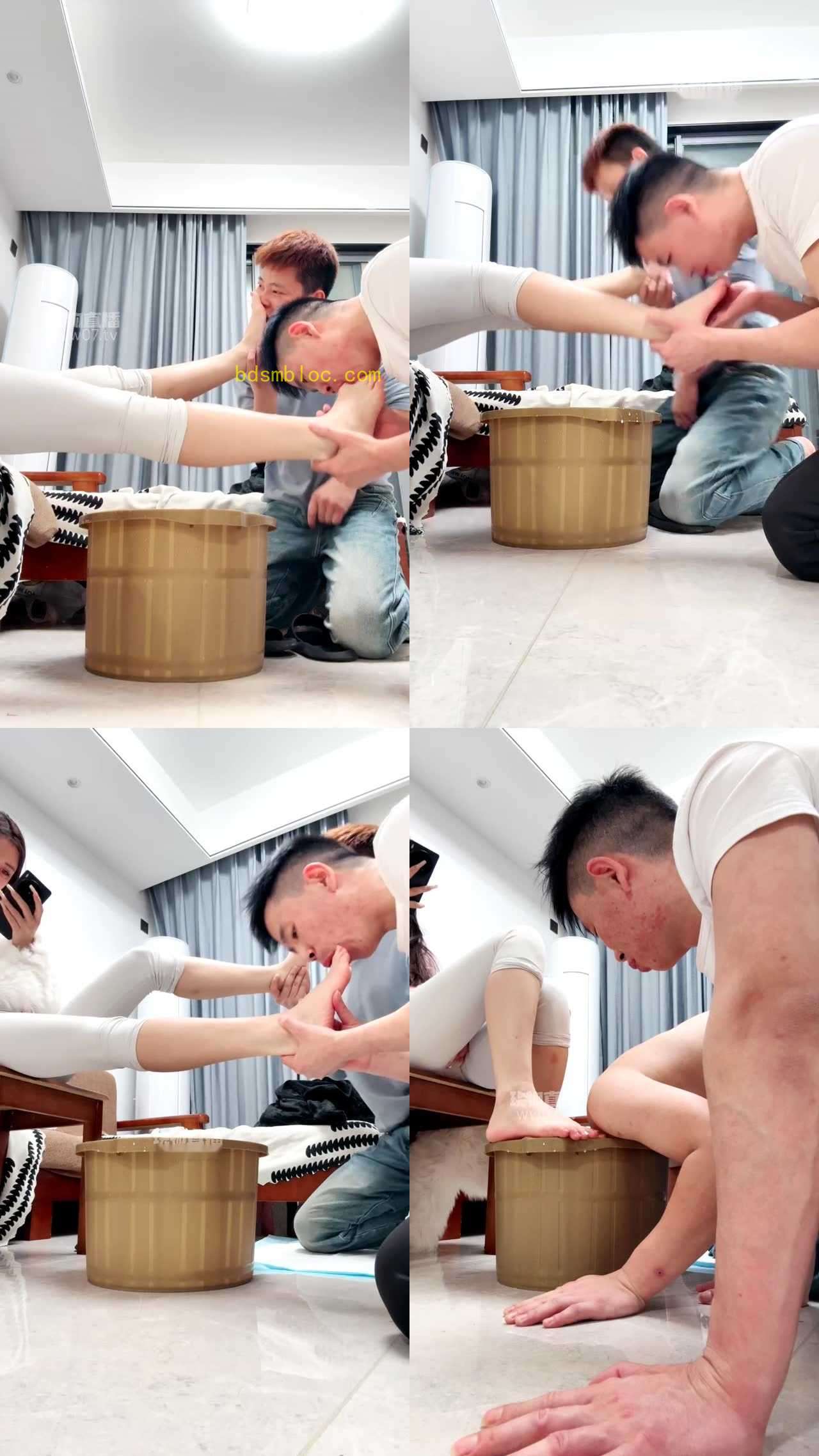 【Cici】TJ两狗伺候洗脚舔脚